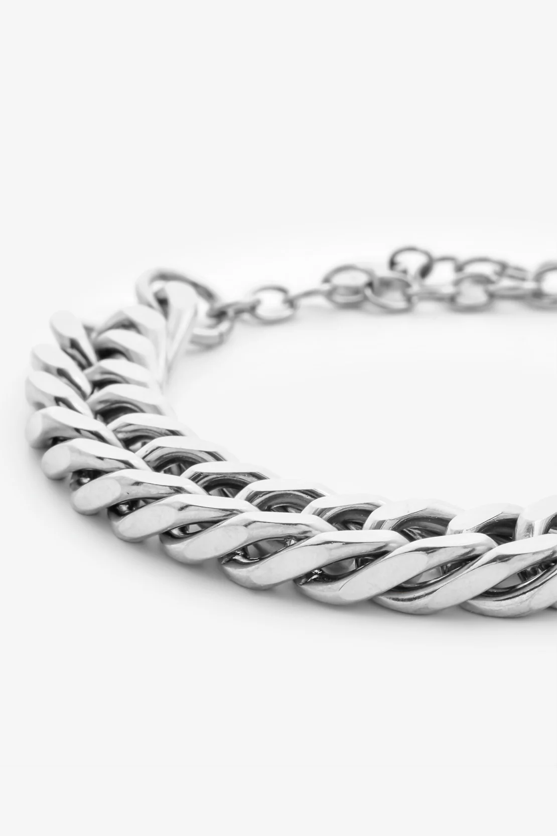 10mm Chunky Flat Cuban Bracelet - Image 2