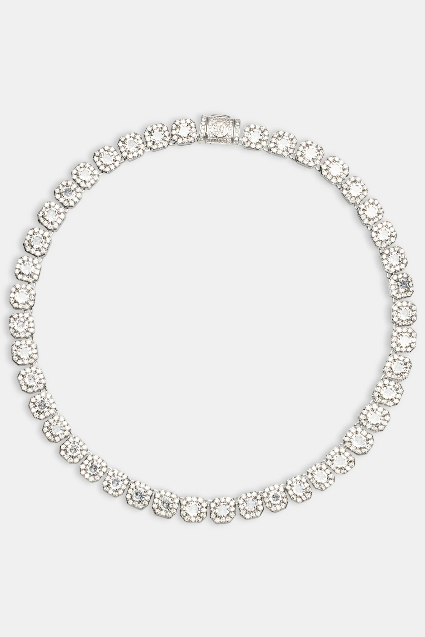 Clustered Tennis Chain - 10mm - White - Image 4