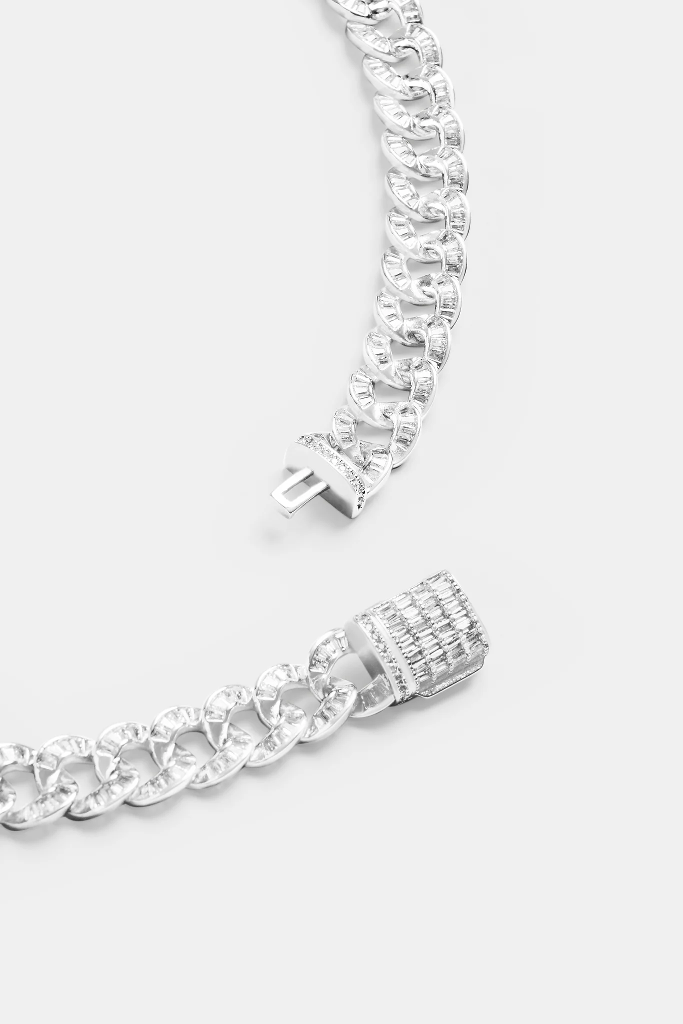 10mm Iced CZ Baguette Cuban Chain - Image 4