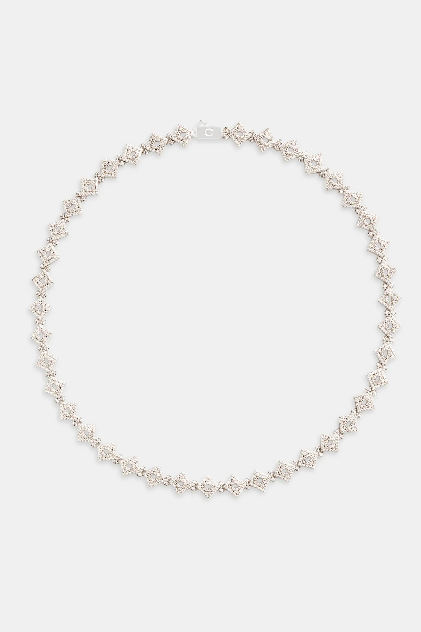 10mm Iced CZ C Logo Tennis Chain - Image 3