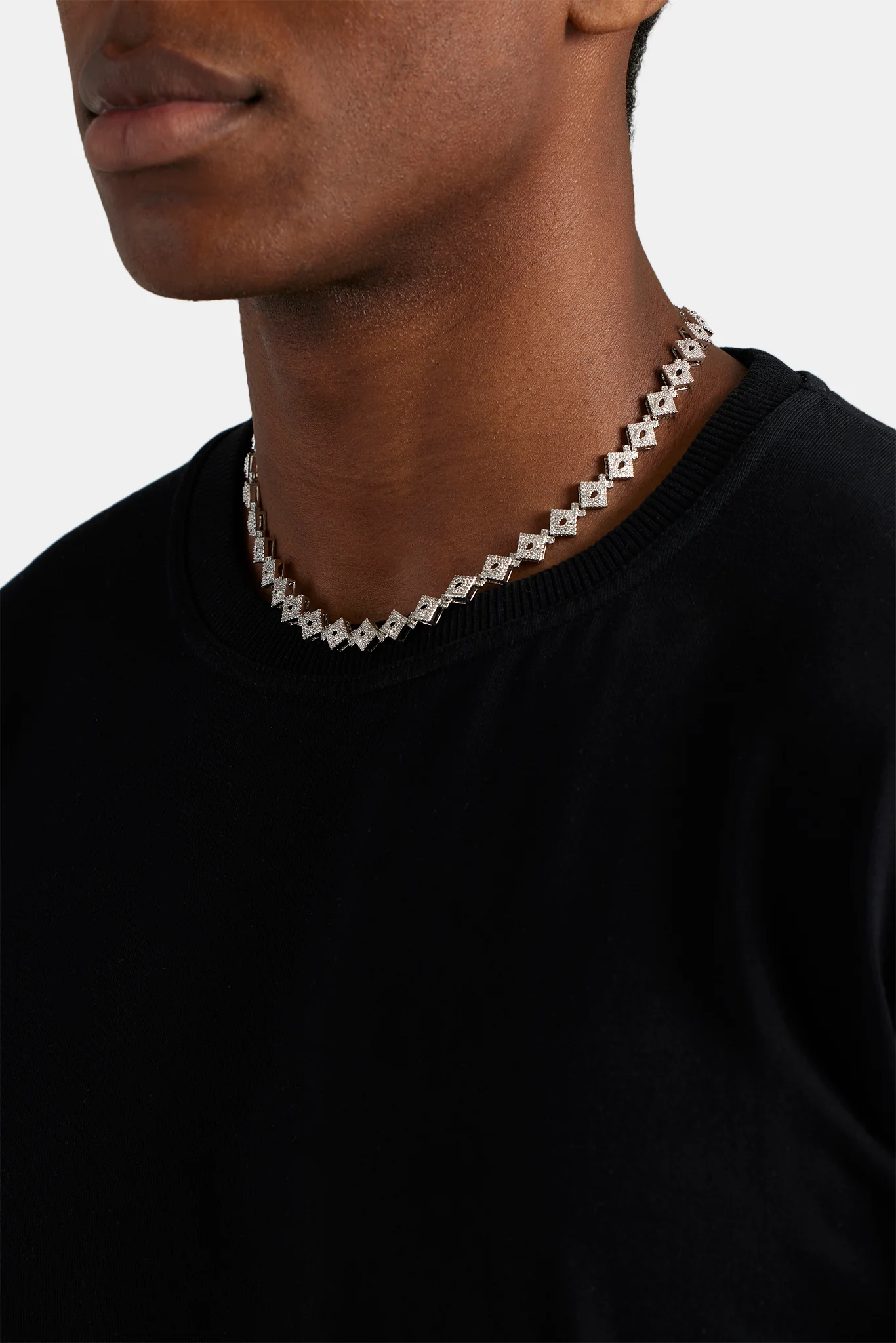 10mm Iced CZ C Logo Tennis Chain - Image 4