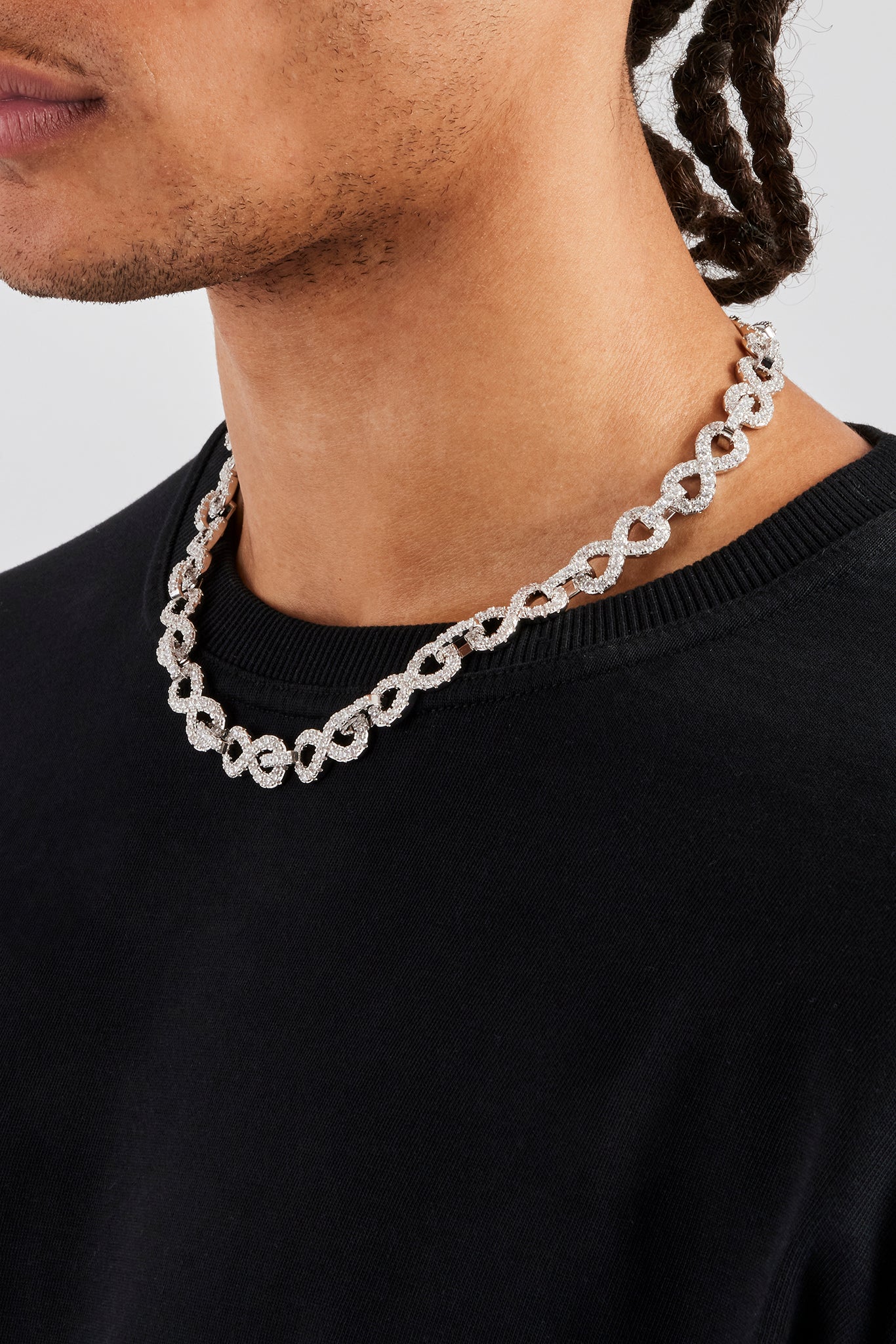 10mm Iced Infinity Link Chain - Image 3