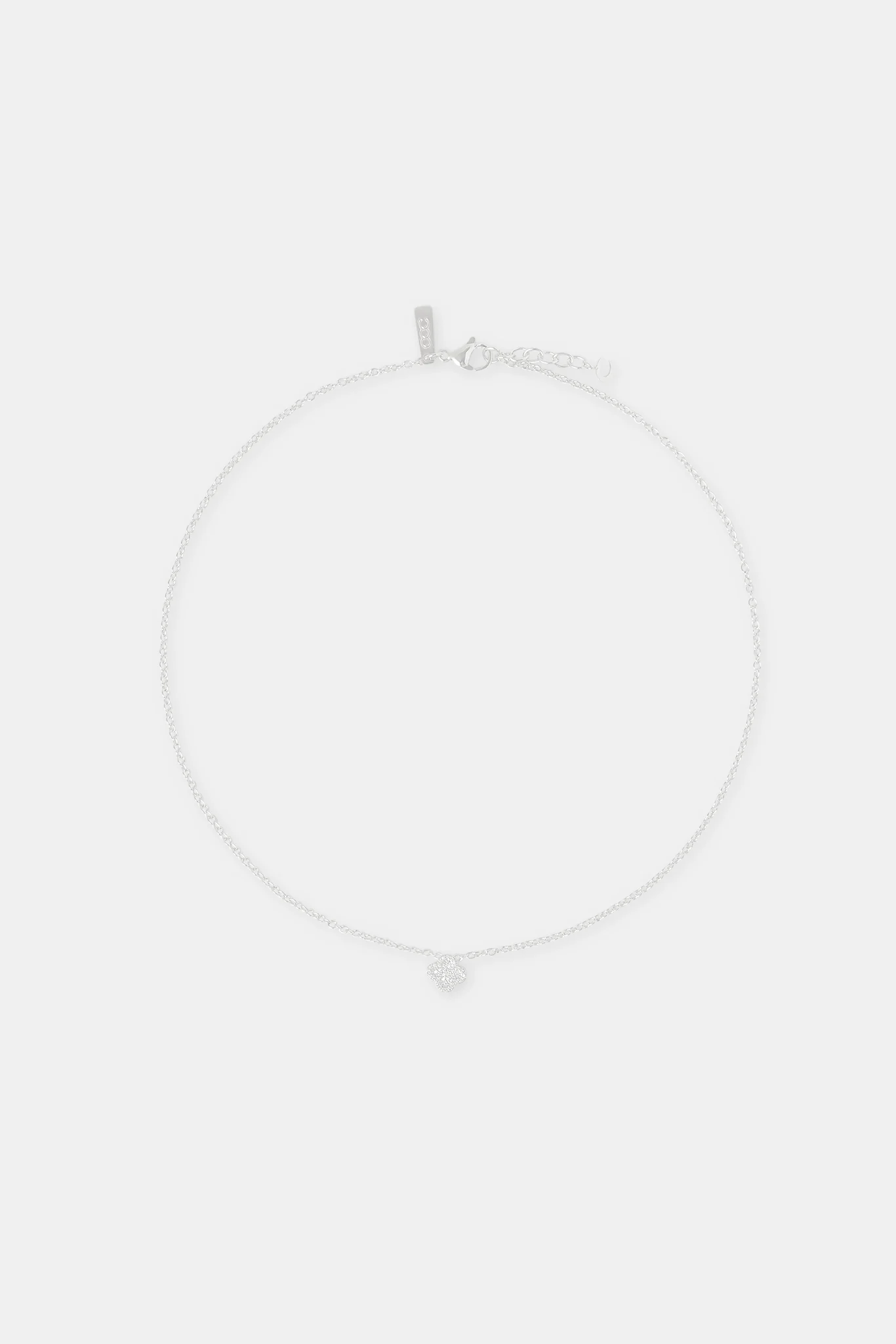 10mm Iced Motif Necklace - White - Image 4