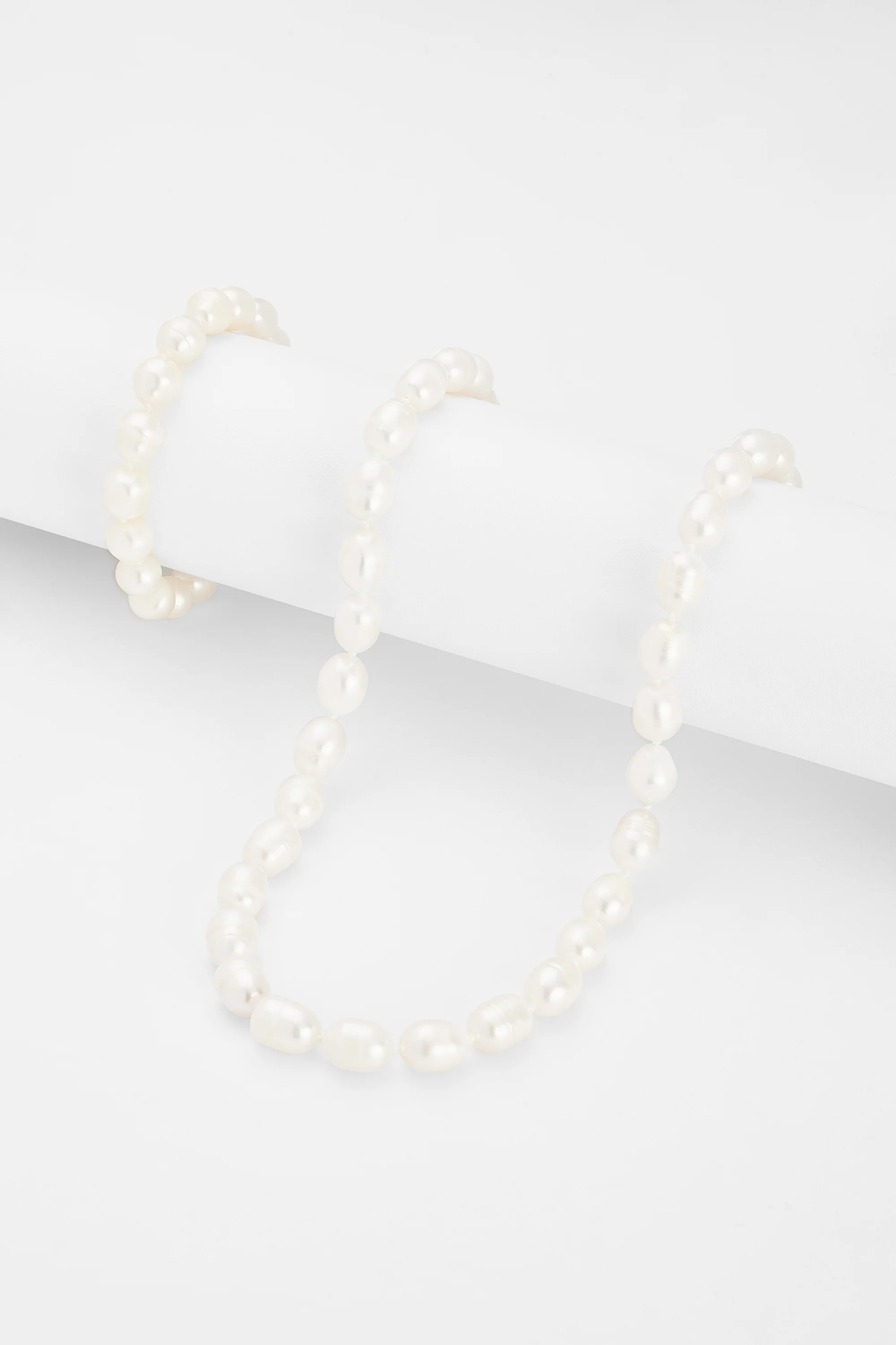 10mm Rice Pearl Necklace + Bracelet Bundle