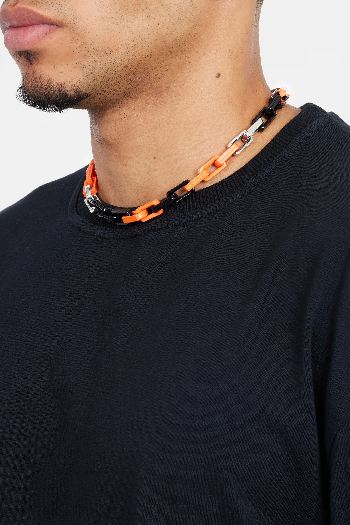 10mm Black & Orange Link Chain - Image 4