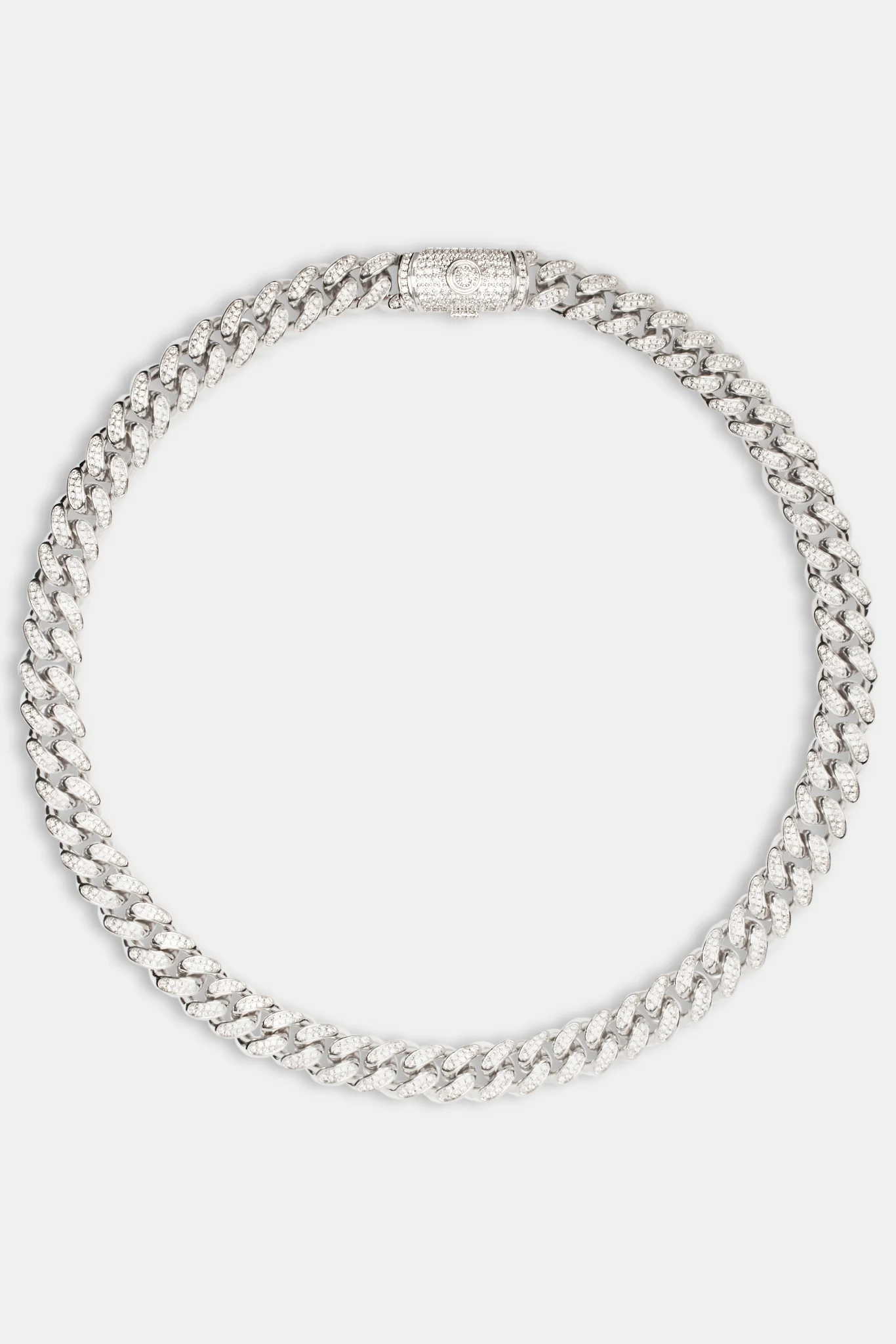 Iced Cuban Chain - 12mm - White - Image 4
