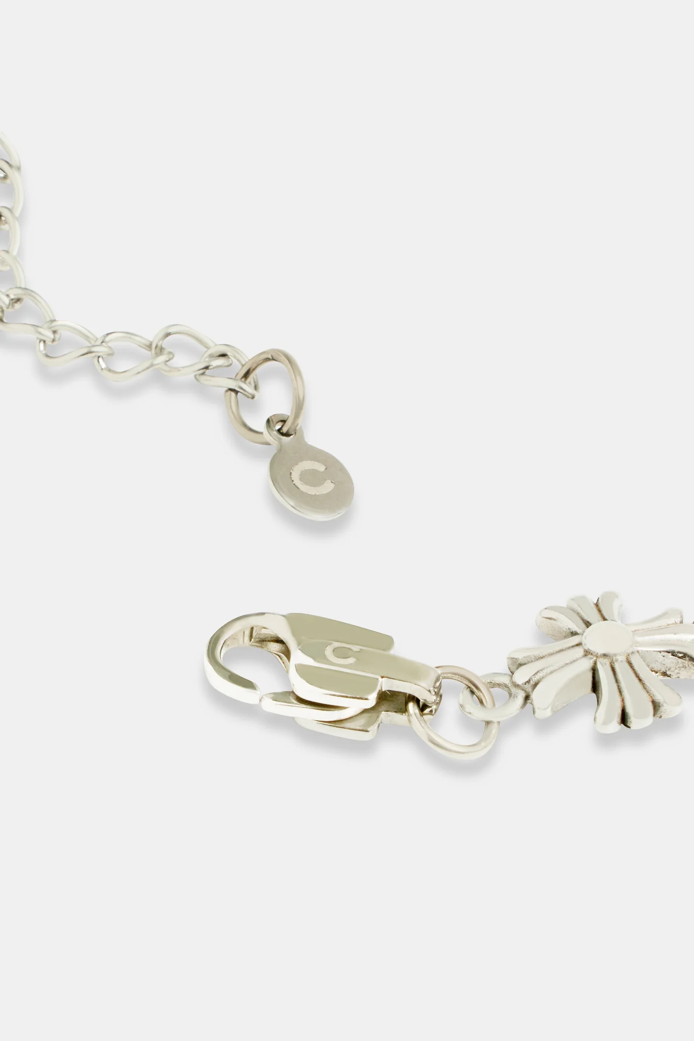 12mm Pewter Cross Stainless Steel Chain - Image 3