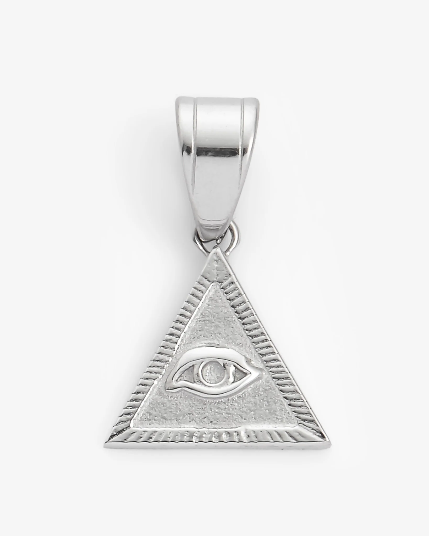13mm Eye Symbol Triangle Pendant