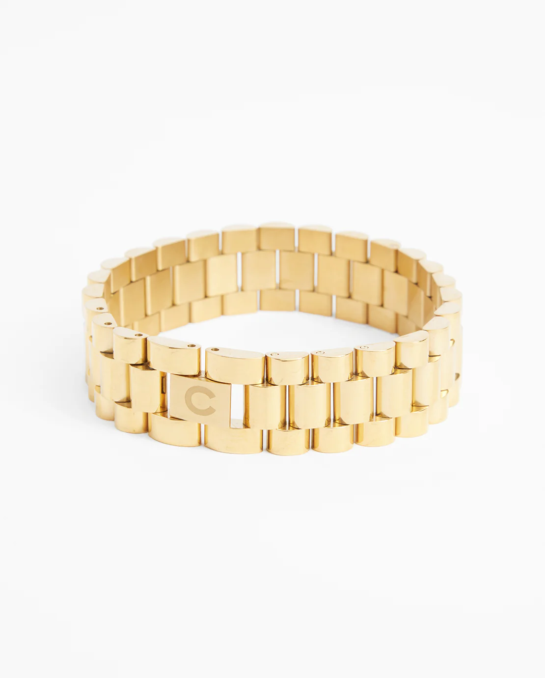 15mm Watch Strap Link Bracelet - Gold - Image 2