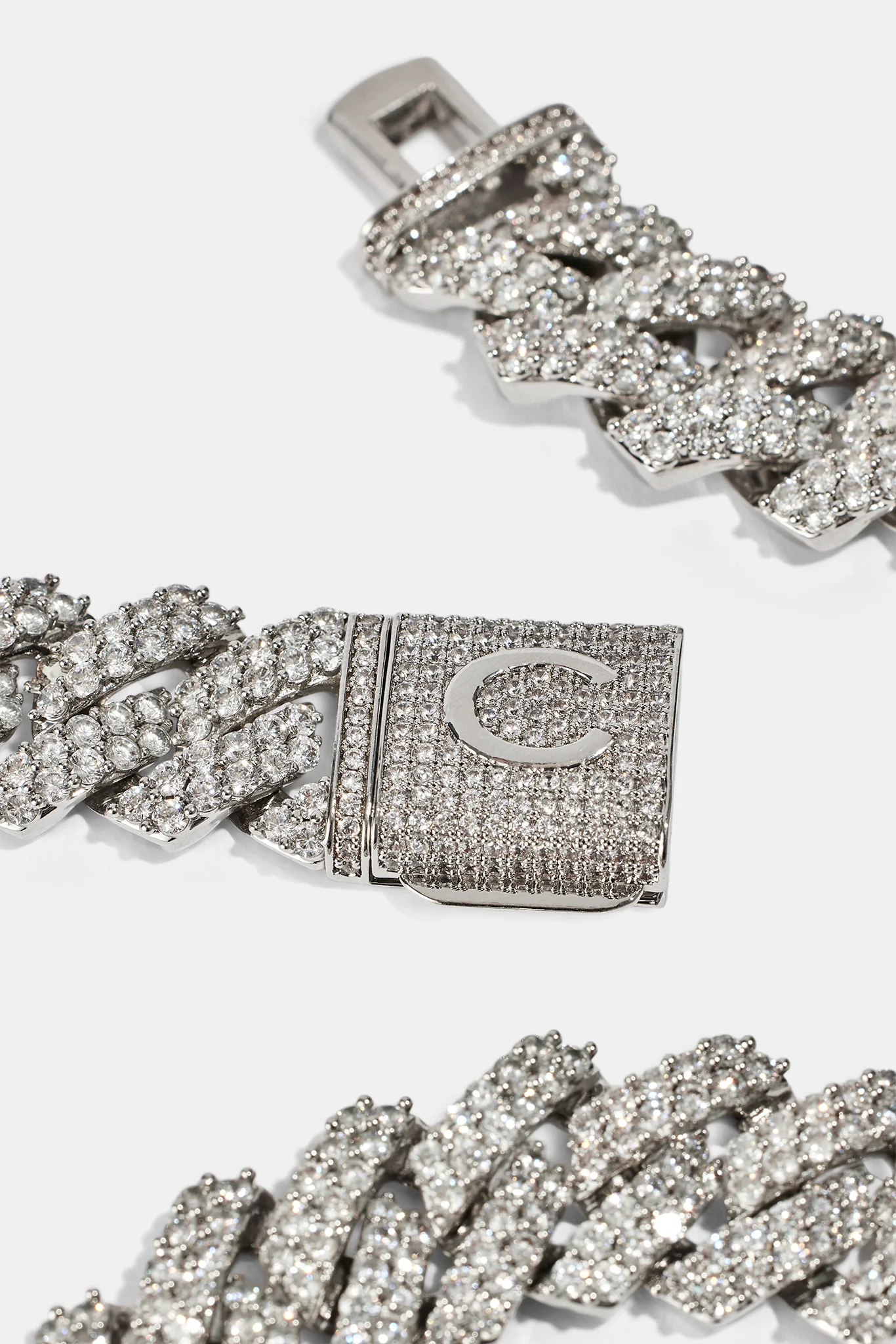 Prong Cuban Link Chain - 19mm - White - Image 3