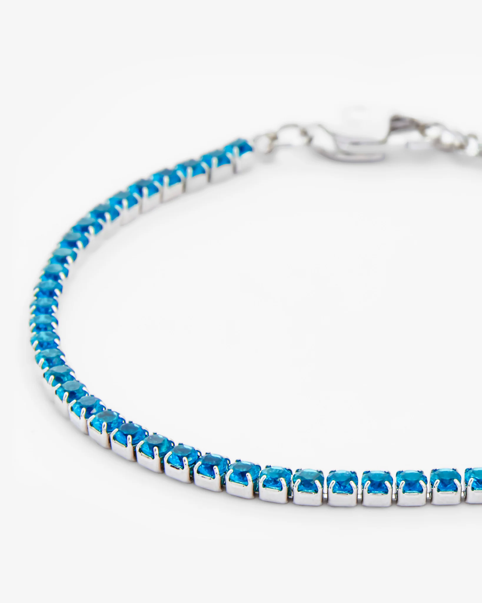 2.5mm Micro Tennis Bracelet - Blue - Image 3