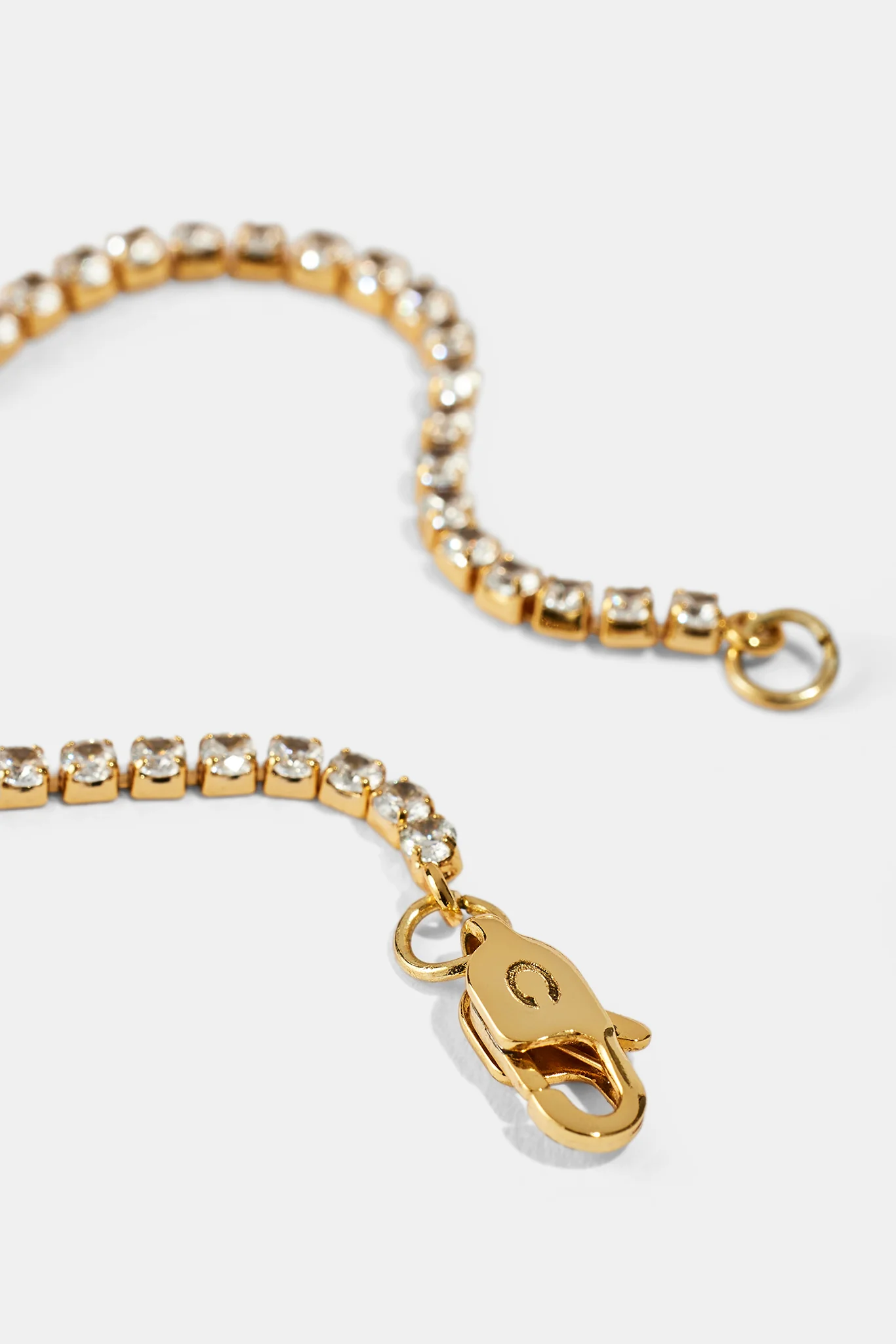 Micro Tennis Bracelet - 2.5mm - Gold - Image 4