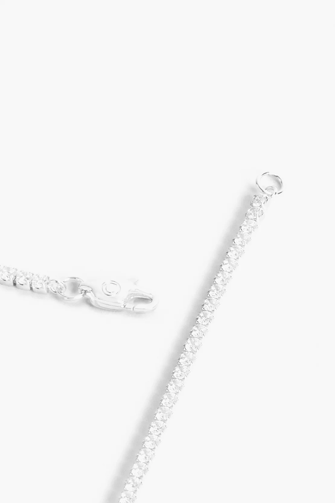 Micro Tennis Bracelet - 2.5mm - White - Image 3