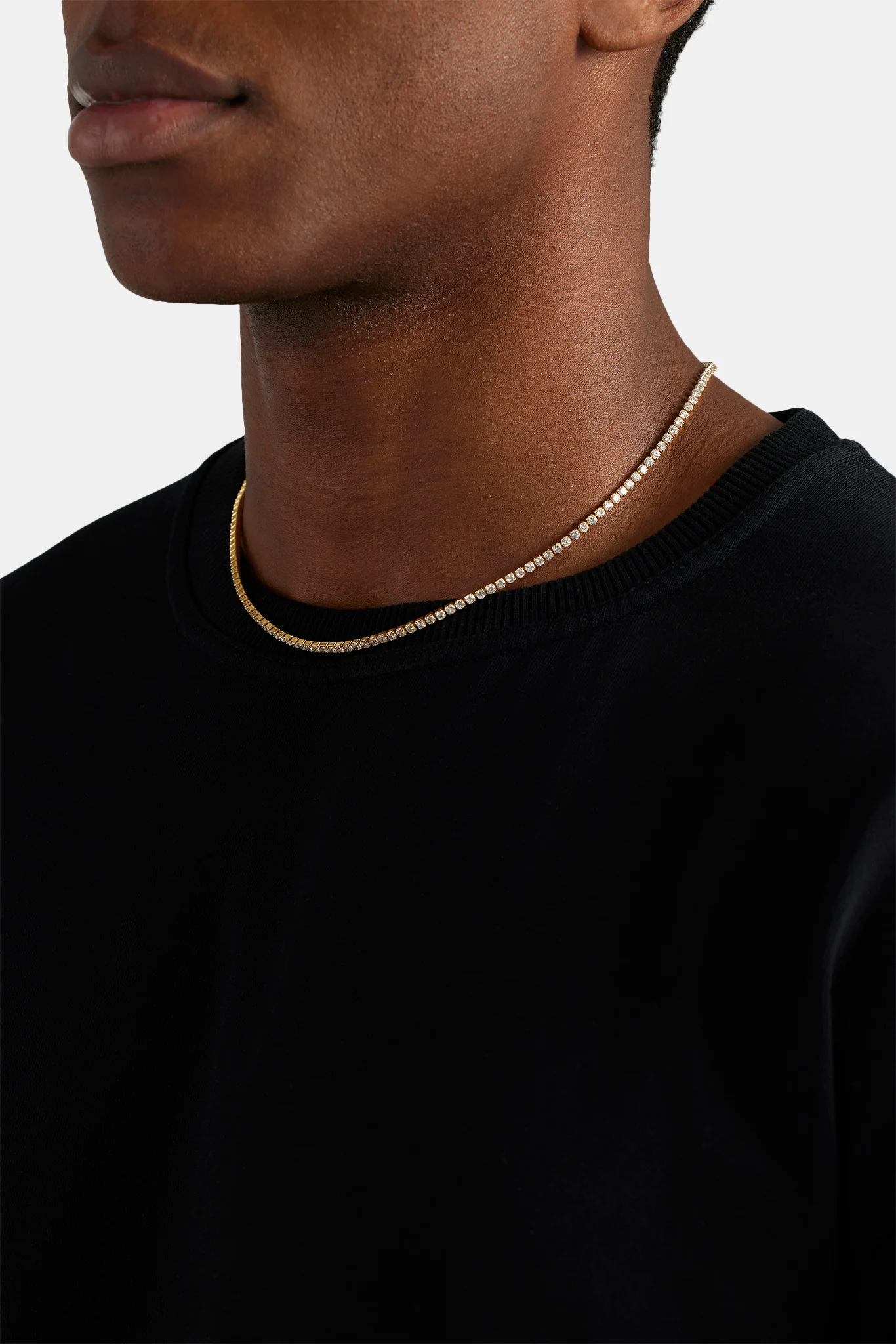 Micro Tennis Chain - 2.5mm - Gold - Image 3