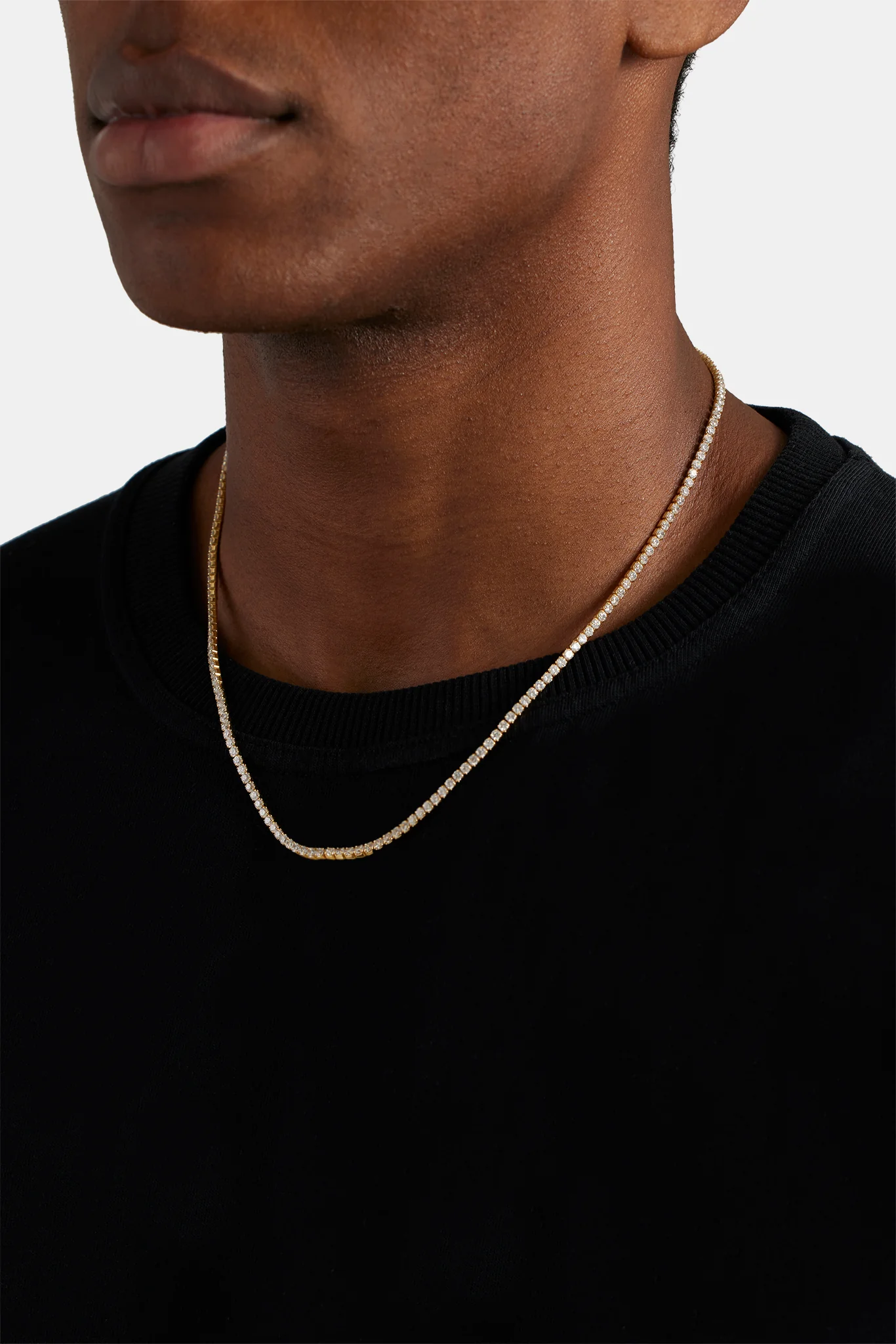 Micro Tennis Chain - 2.5mm - Gold - Image 5