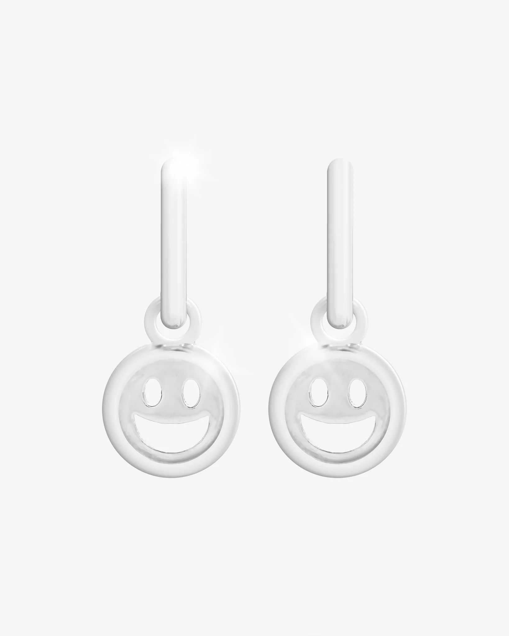 2 Pack Happy & Peace Huggie Hoop Earrings - Image 2