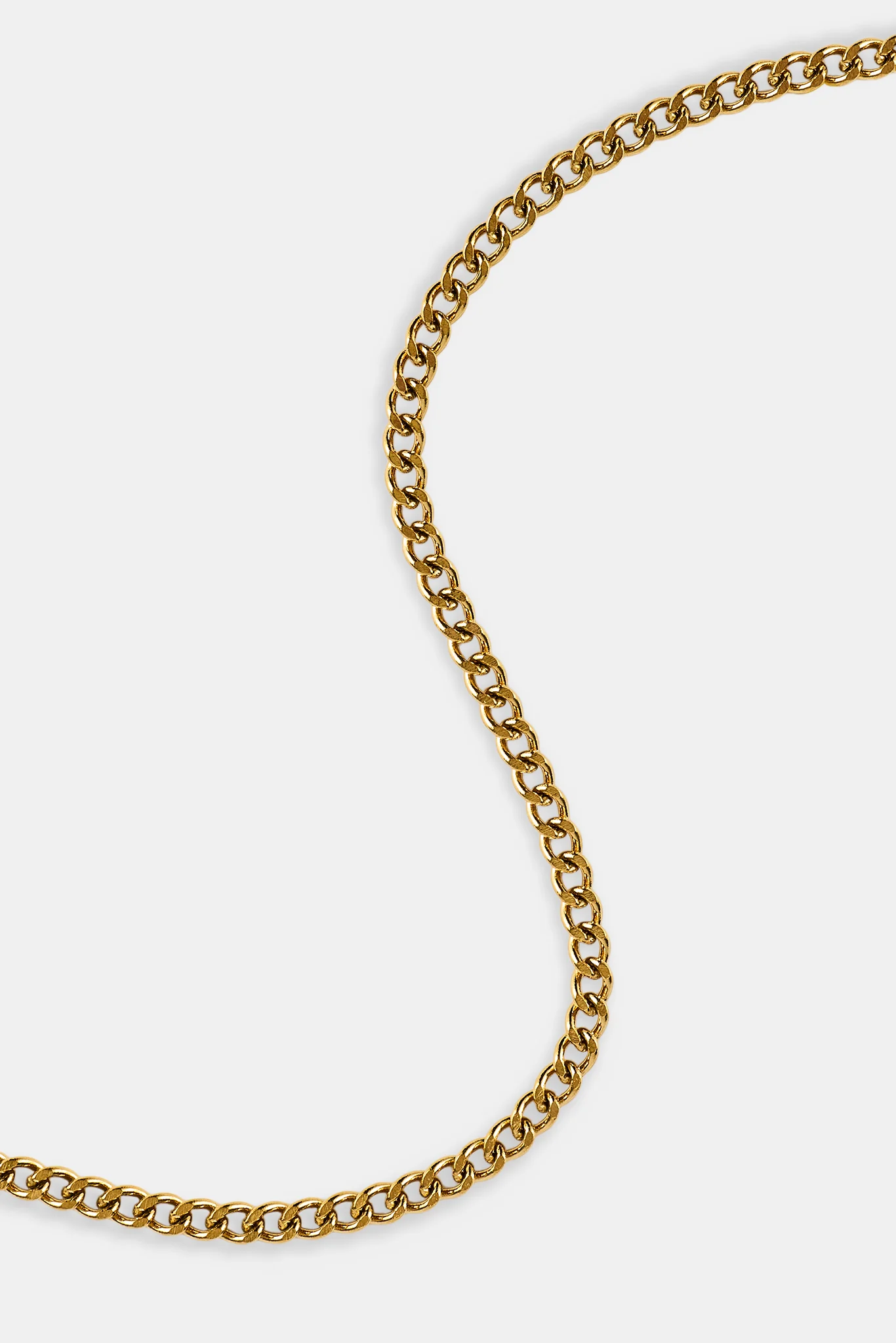 2mm Curb Bracelet - Gold - Image 2