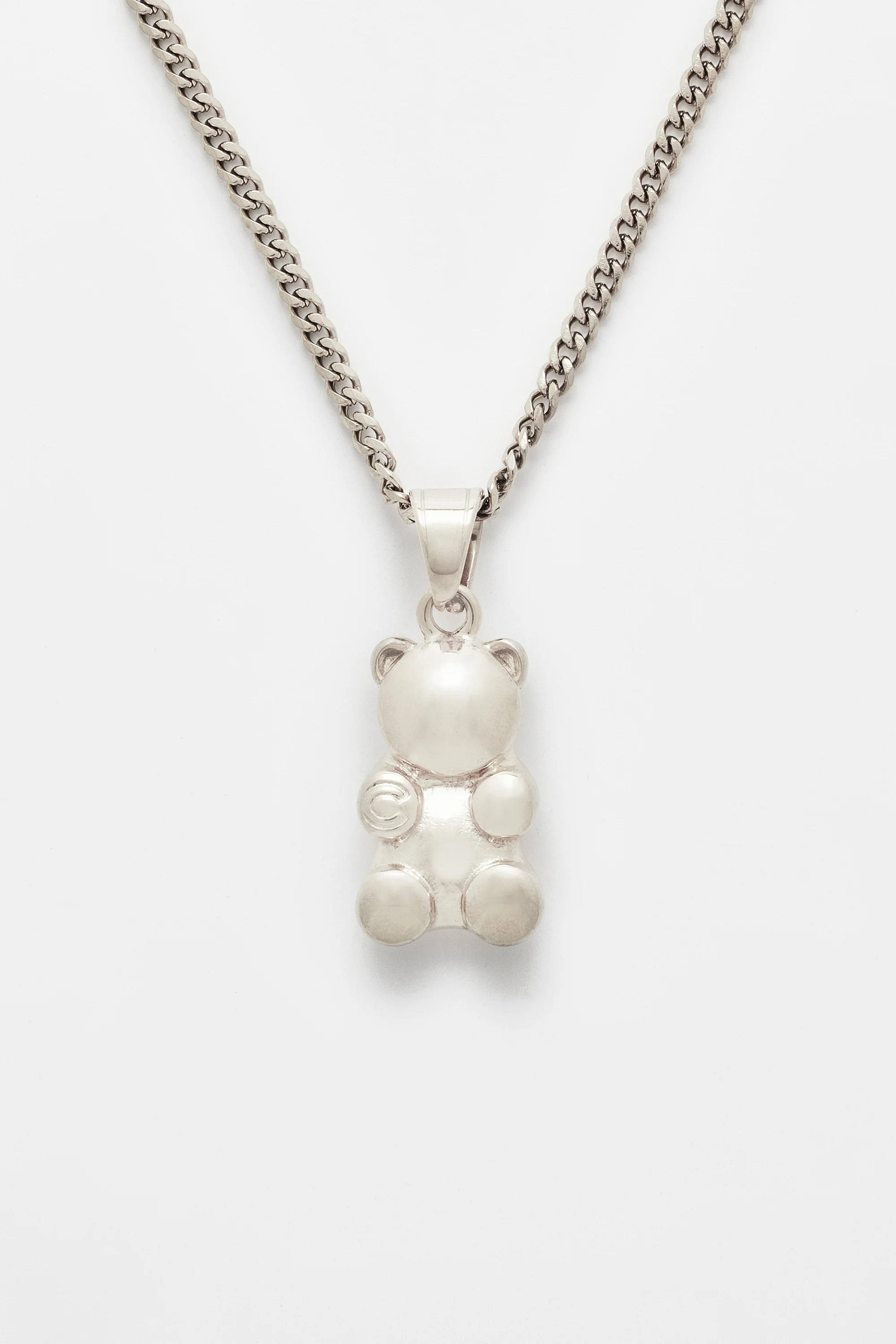 3mm Cernucci Bear Cuban Chain Necklace