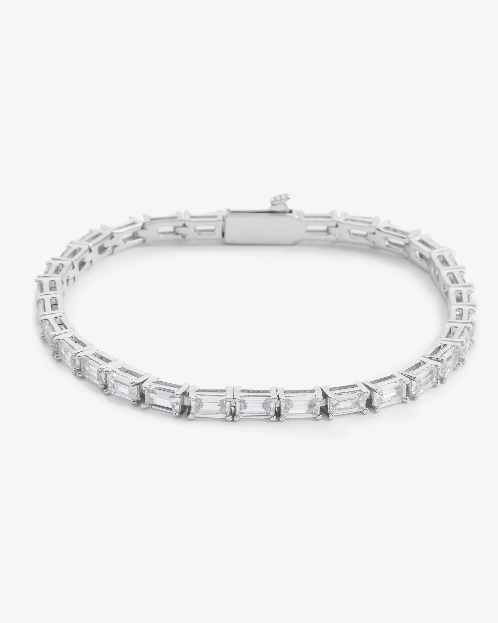 3mm Rectangular Tennis Bracelet