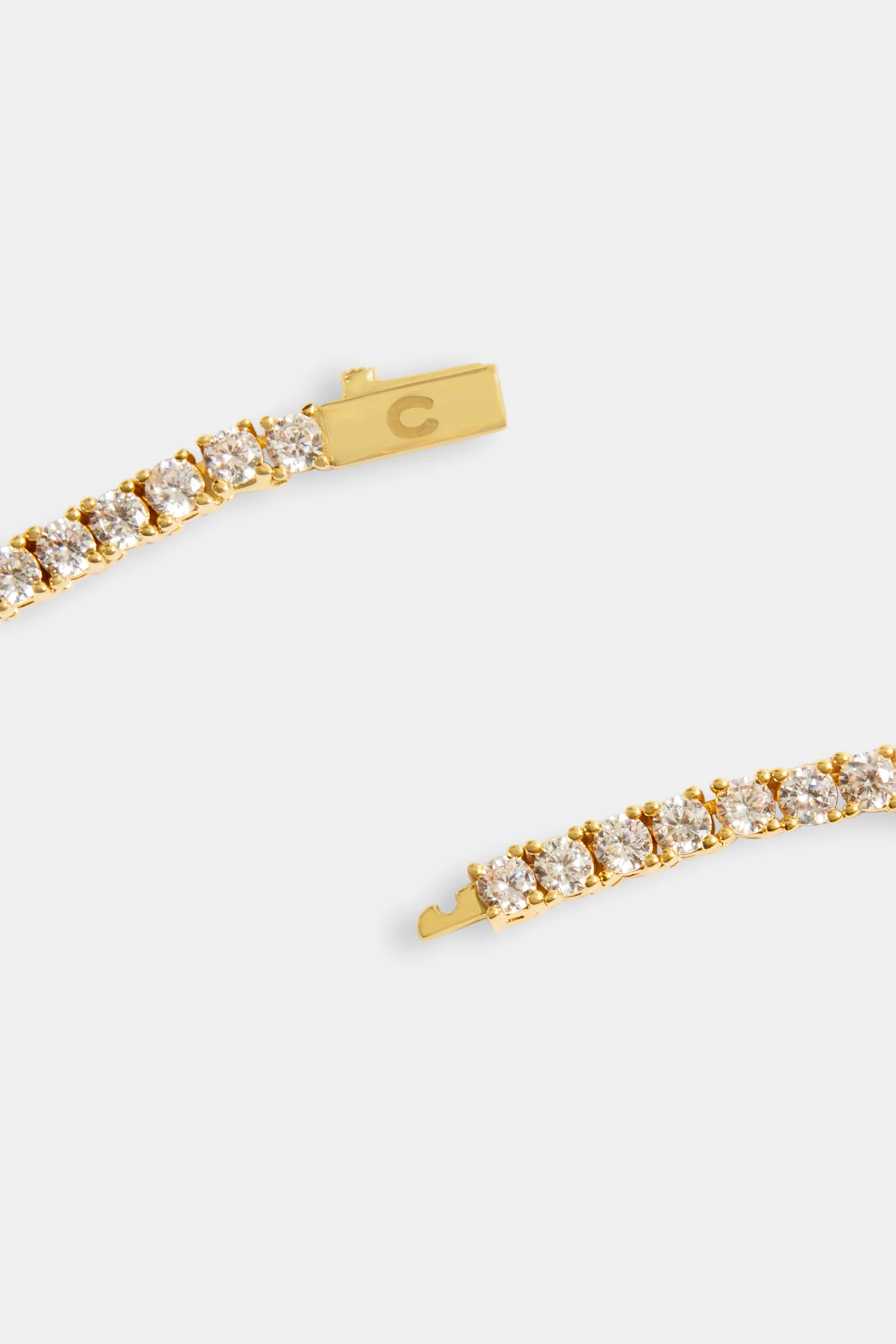 3mm Tennis Chain Choker  - Gold - Image 3