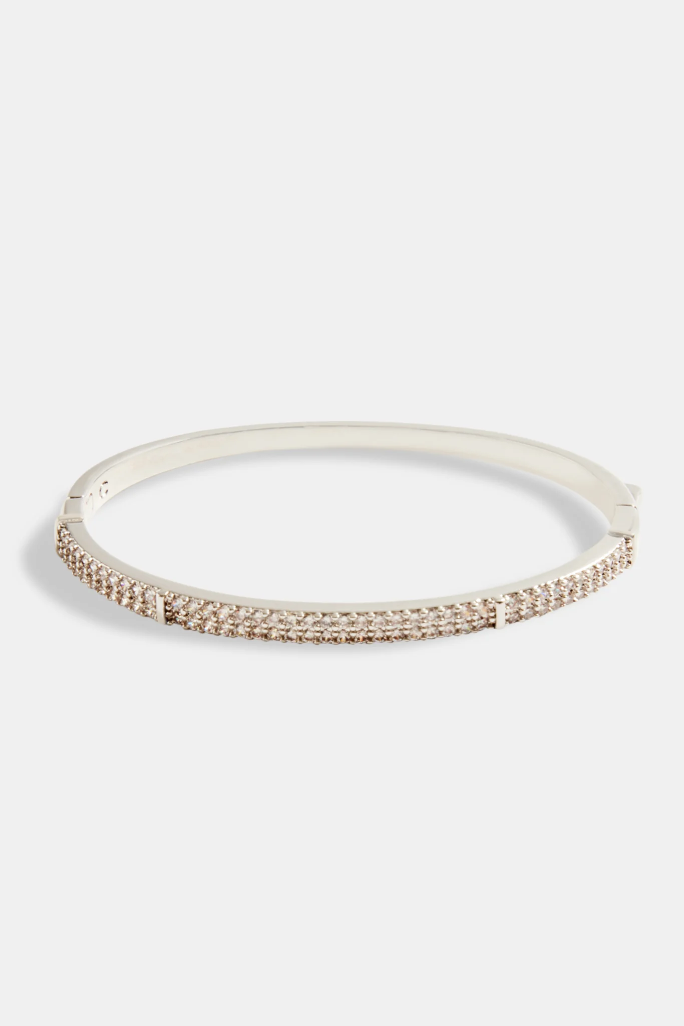 4mm Iced CZ Pave Mix Bangle - Image 2