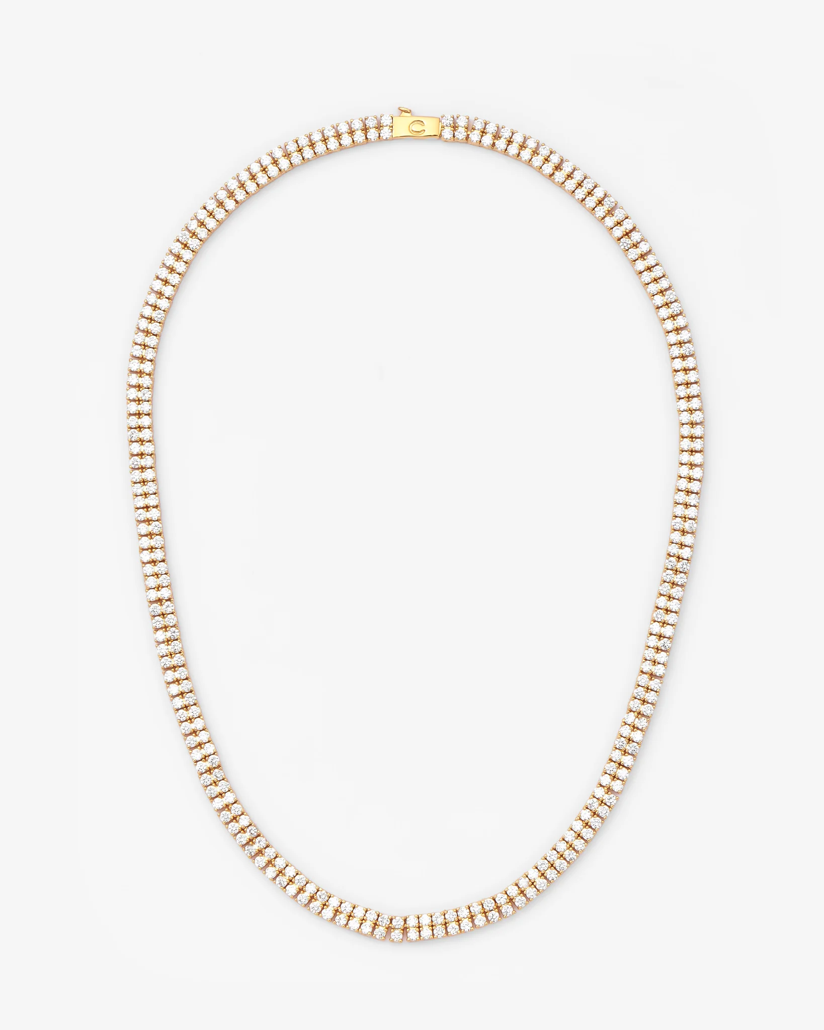 5mm Double Row Tennis Chain - Gold