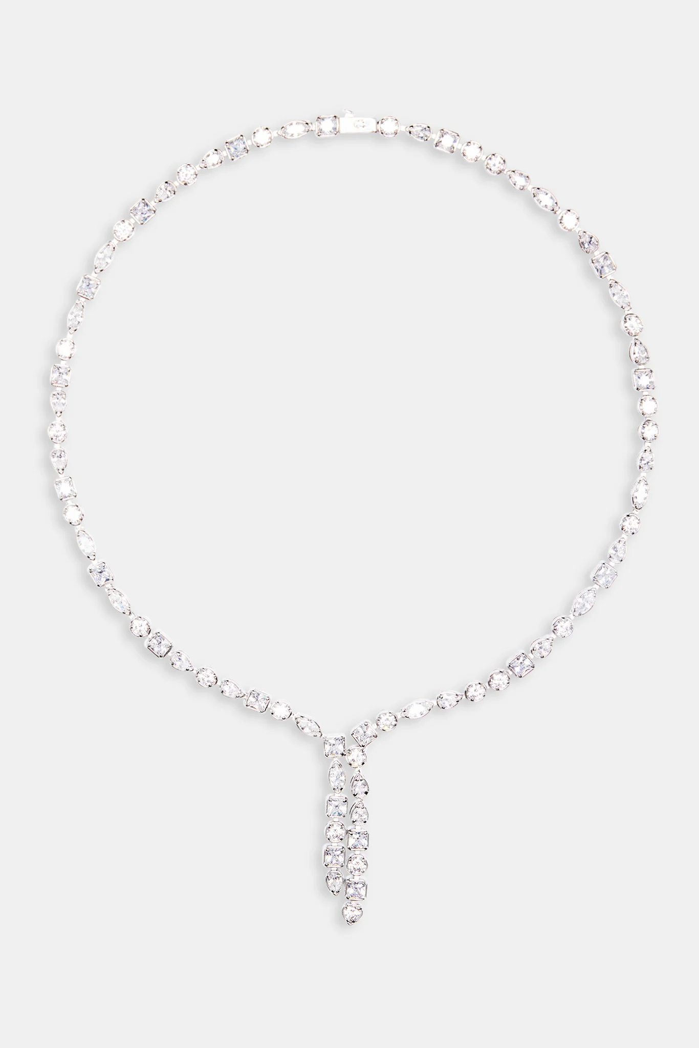 5mm Iced CZ Mixed Shape Drop Tennis Chain - Image 4
