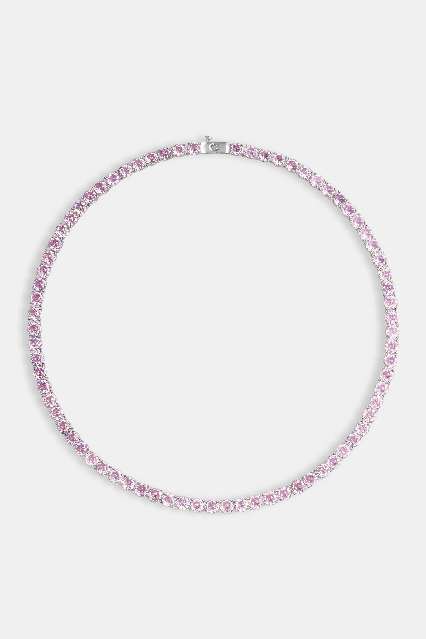 5mm Pastel Pink Tennis Chain - Image 4