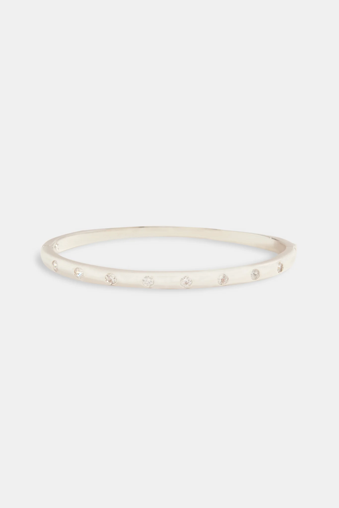 5mm Polished & Round CZ Bangle - Image 2