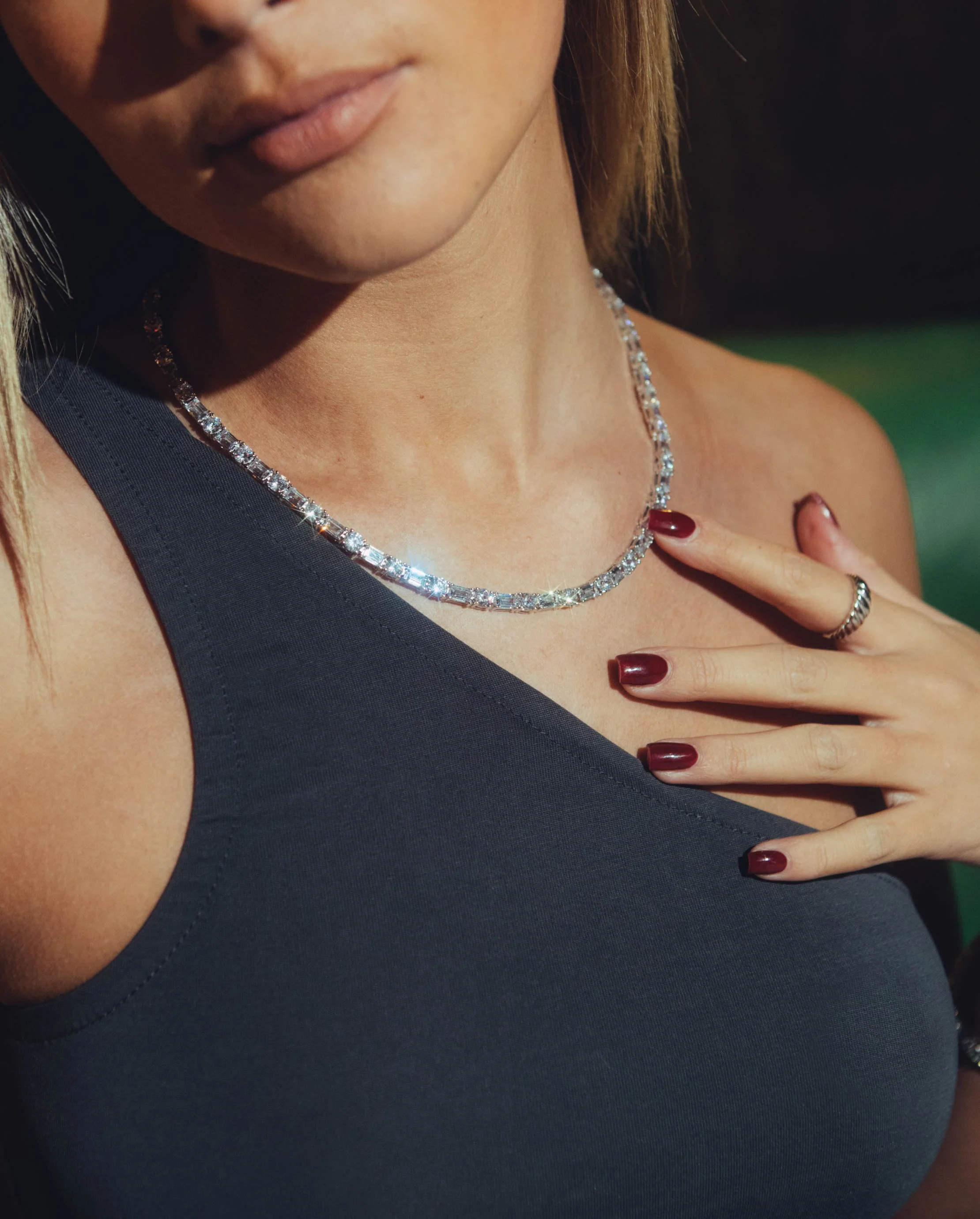 5mm Round & Rectangular Tennis Chain - Image 3