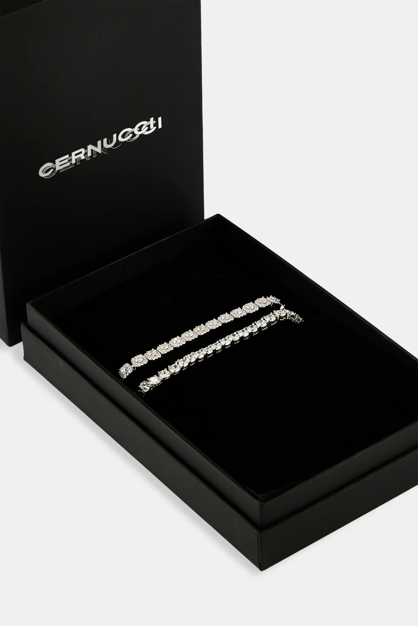 5mm Tennis & 7mm Clustered Tennis Bracelet