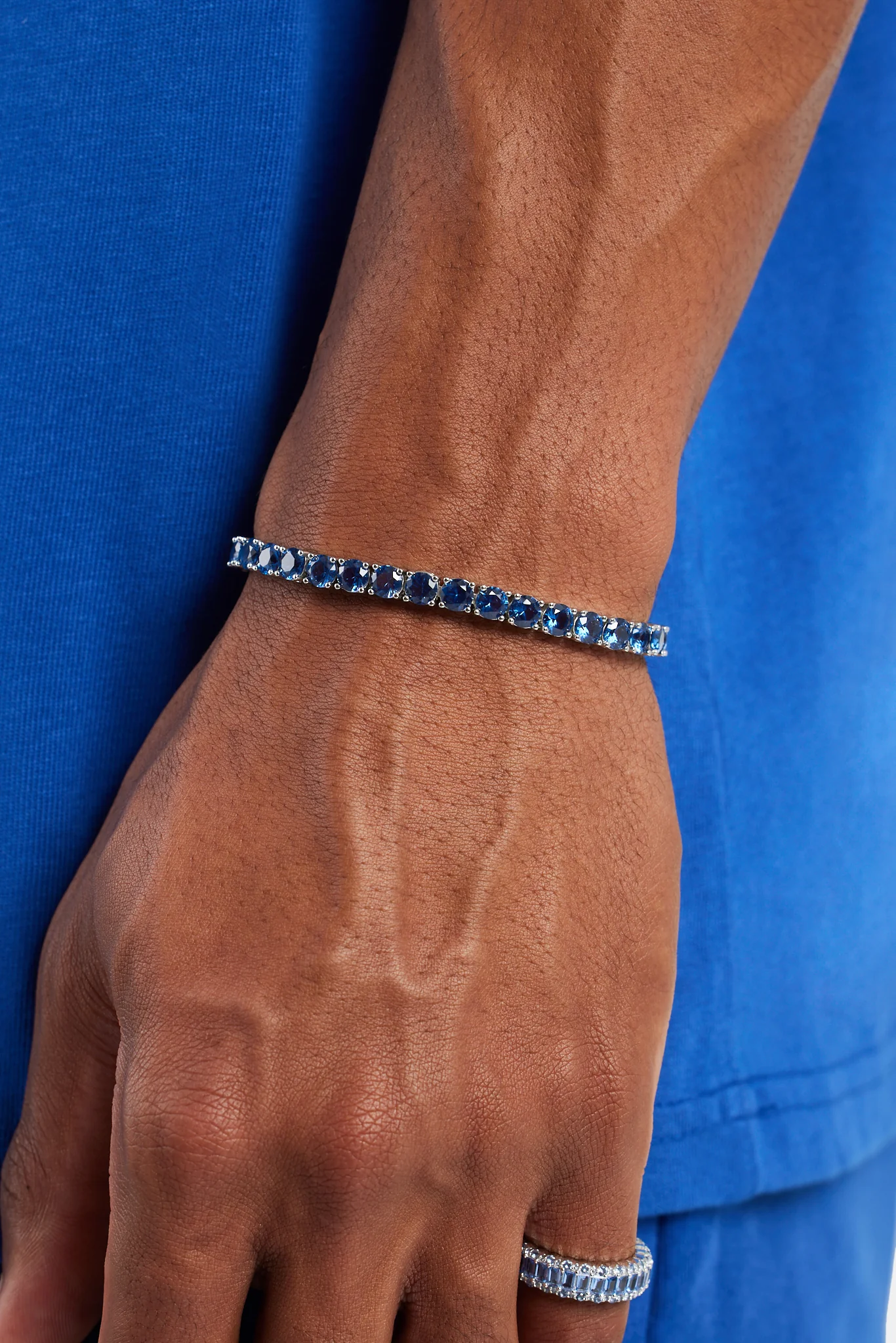 5mm Tennis Bracelet - Cobalt - Image 2