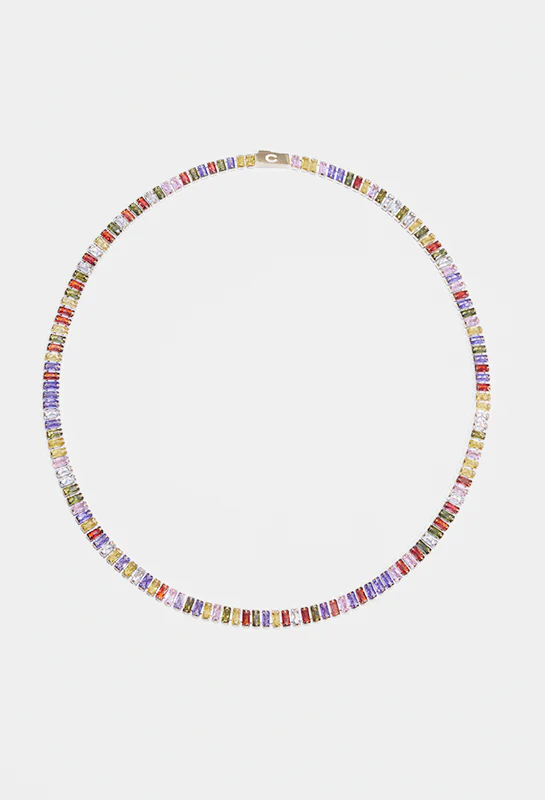 5mm Tonal Baguette Tennis Chain - Gold