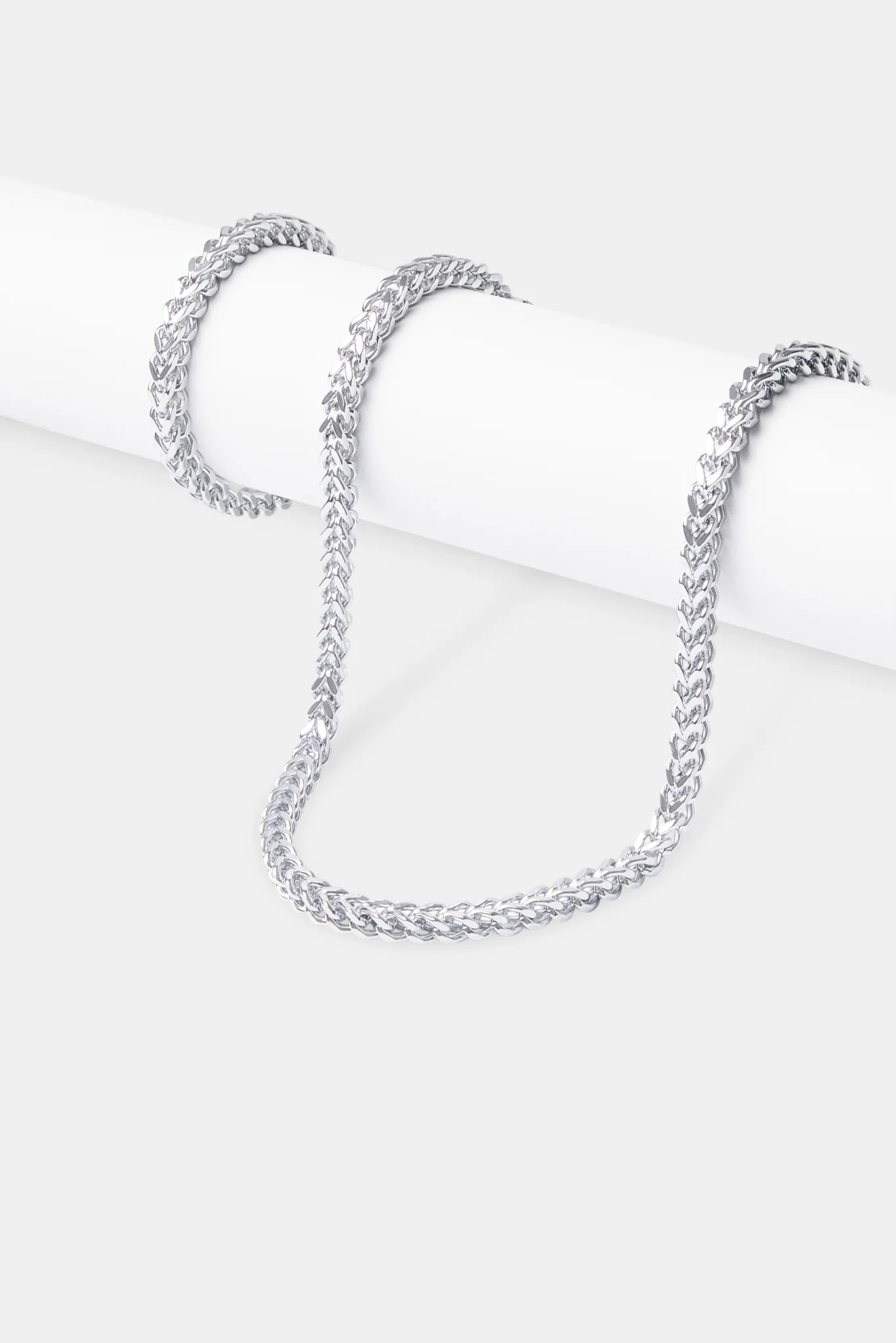 6mm Franco Chain & Bracelet - White - Image 2