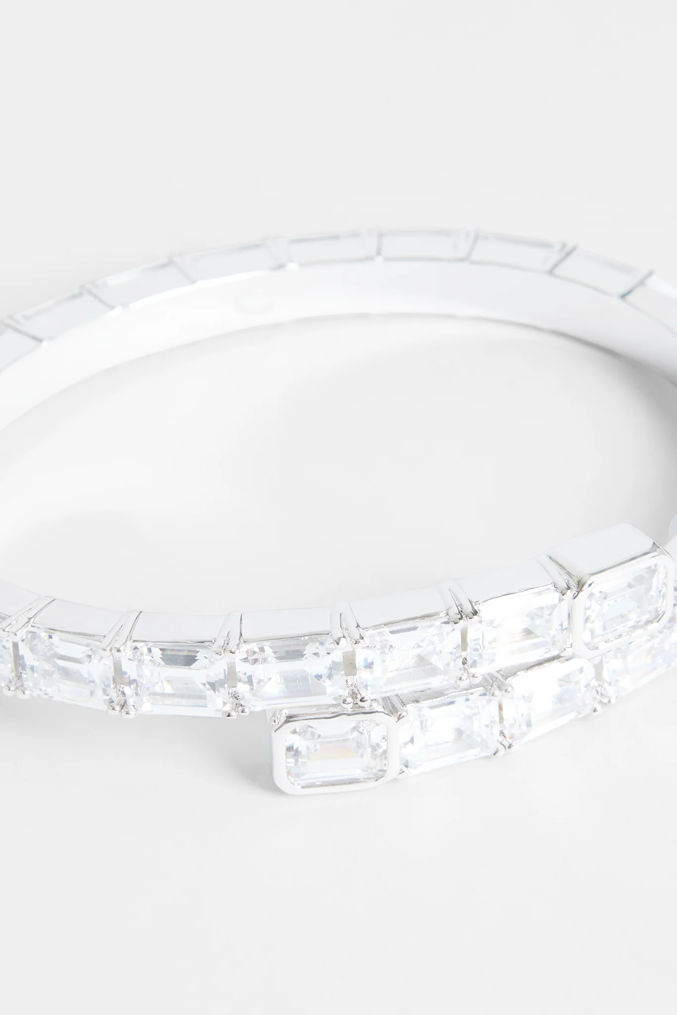 6mm Iced Baguette Bangle - Image 2