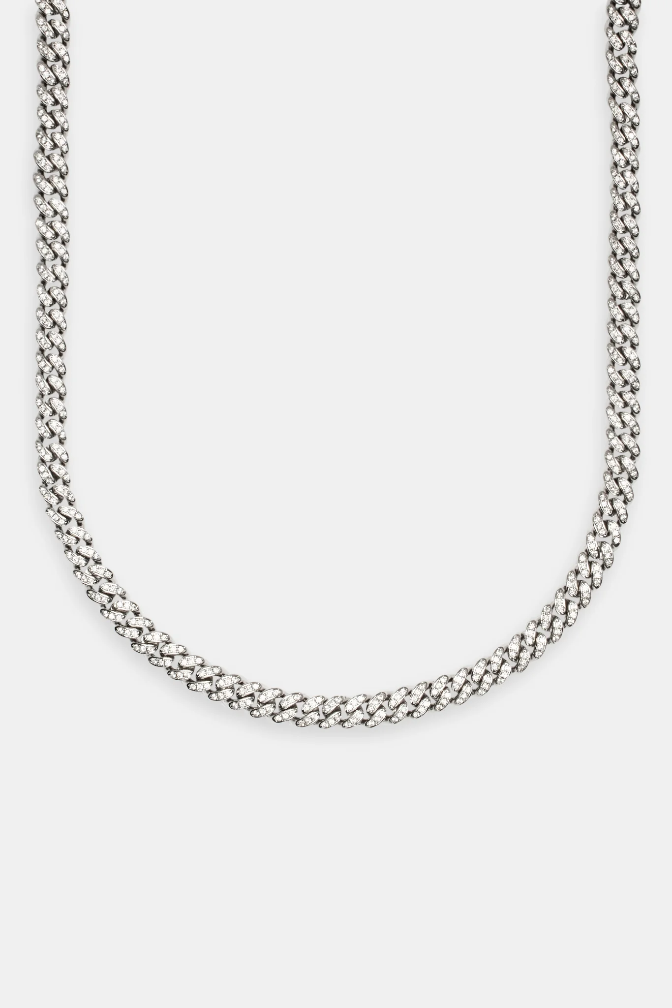 Iced Cuban Chain - 6mm - White - Image 2