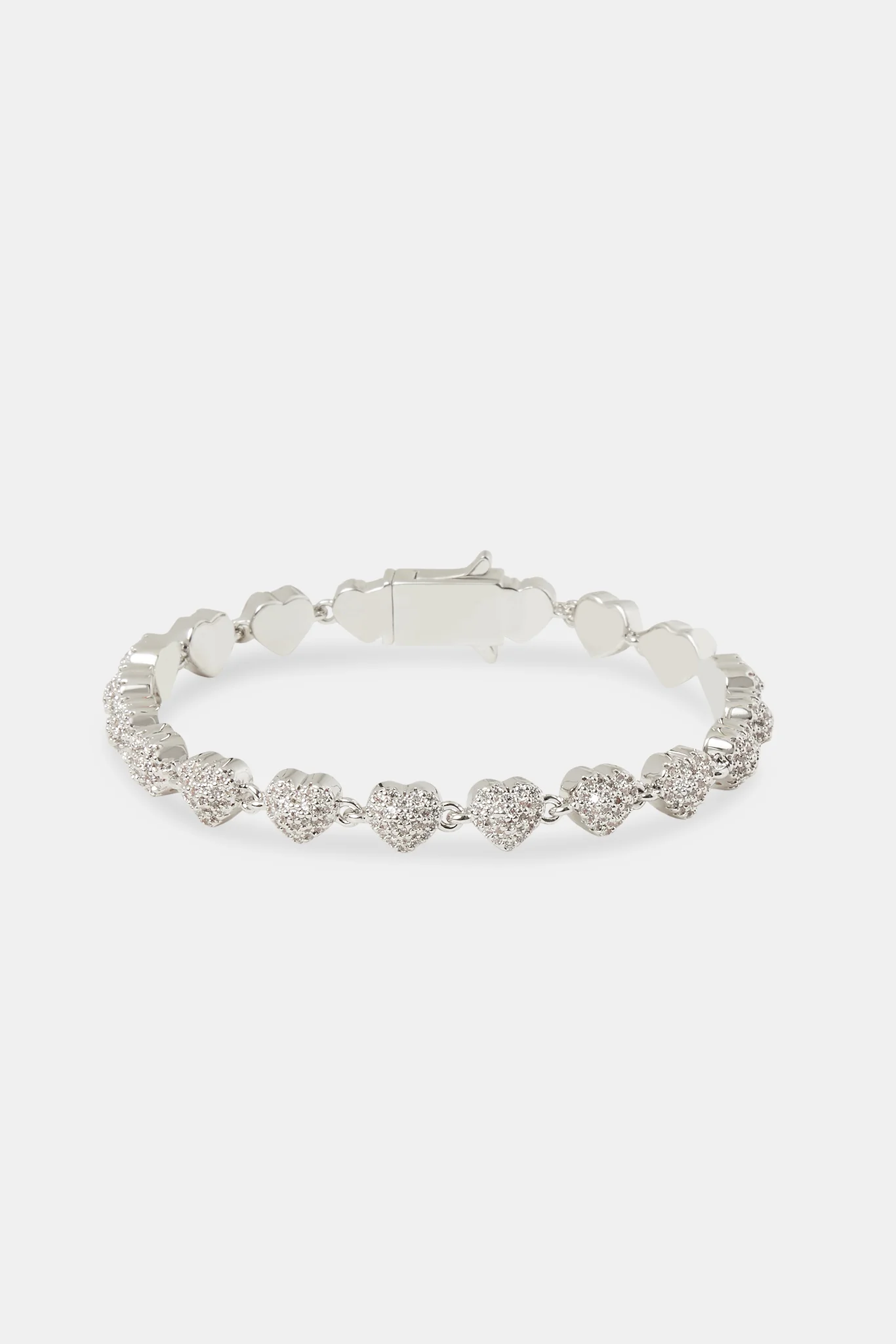 6mm Iced Heart Bracelet - Image 2