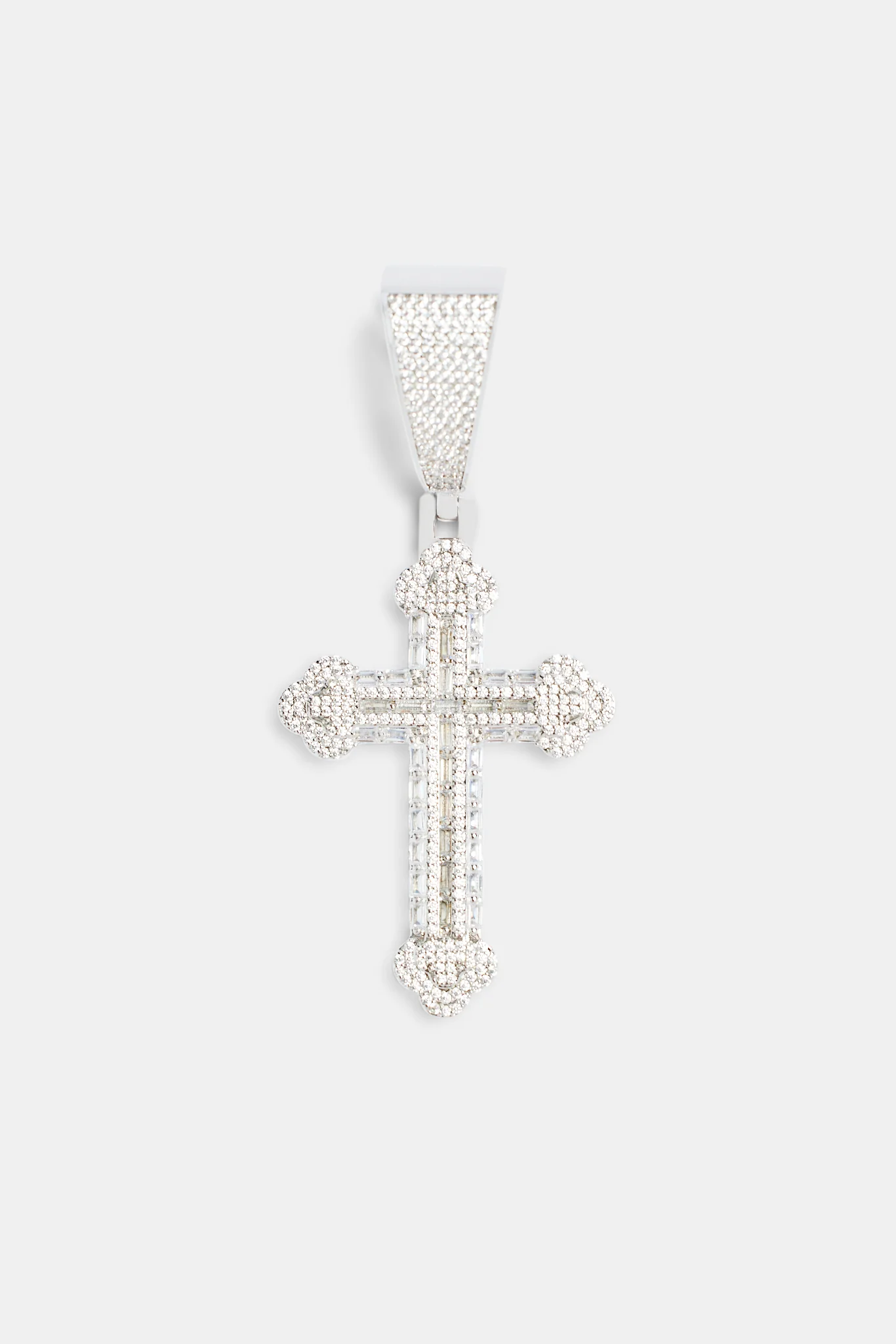 70mm Iced CZ Pave Cross Pendant - Image 2