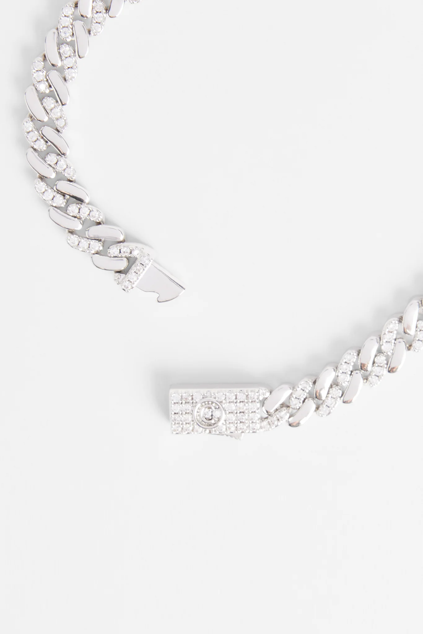 7mm Polished And Iced Prong Bracelet - Image 3