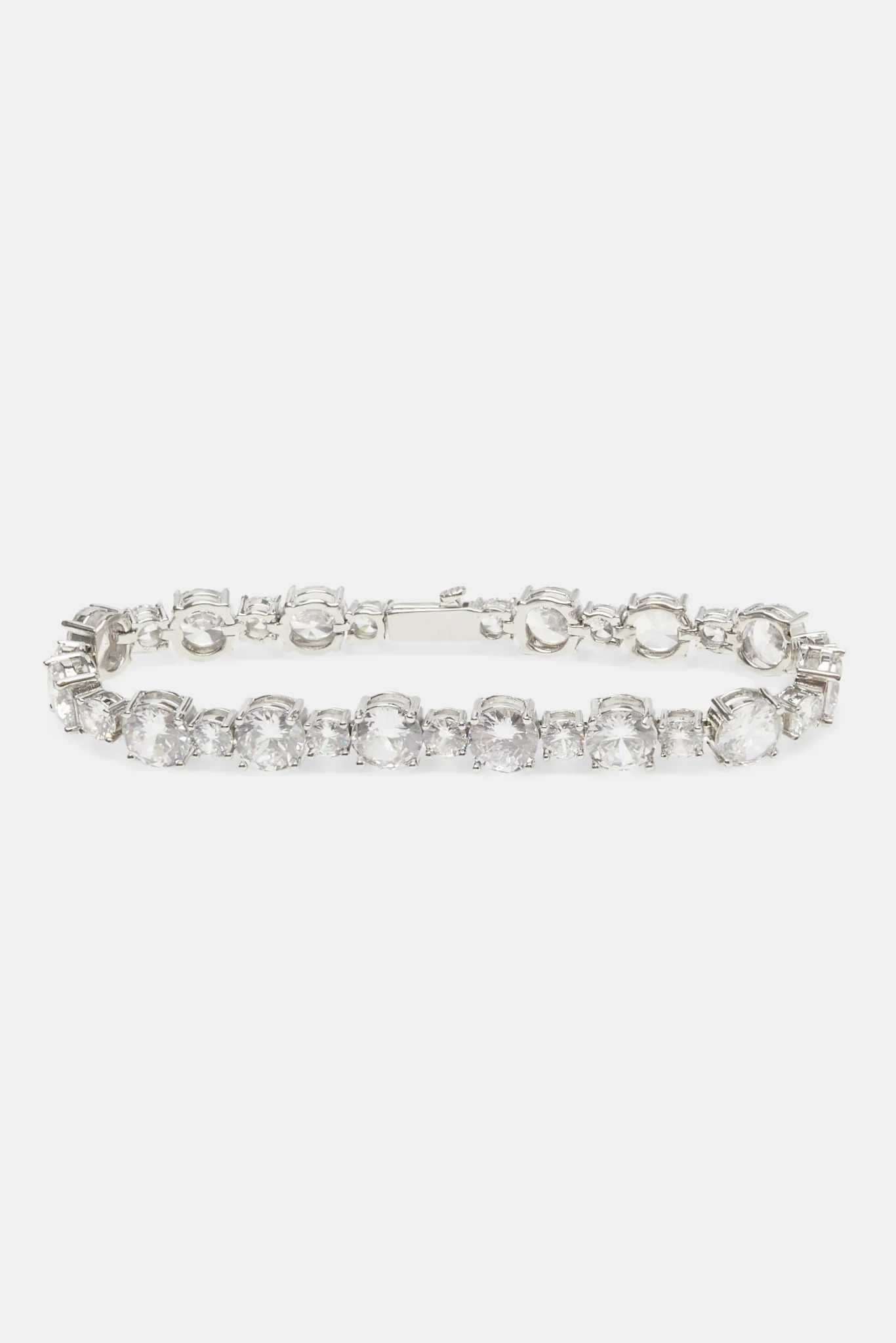 8mm Clear CZ Multi Size Tennis Bracelet - Image 2
