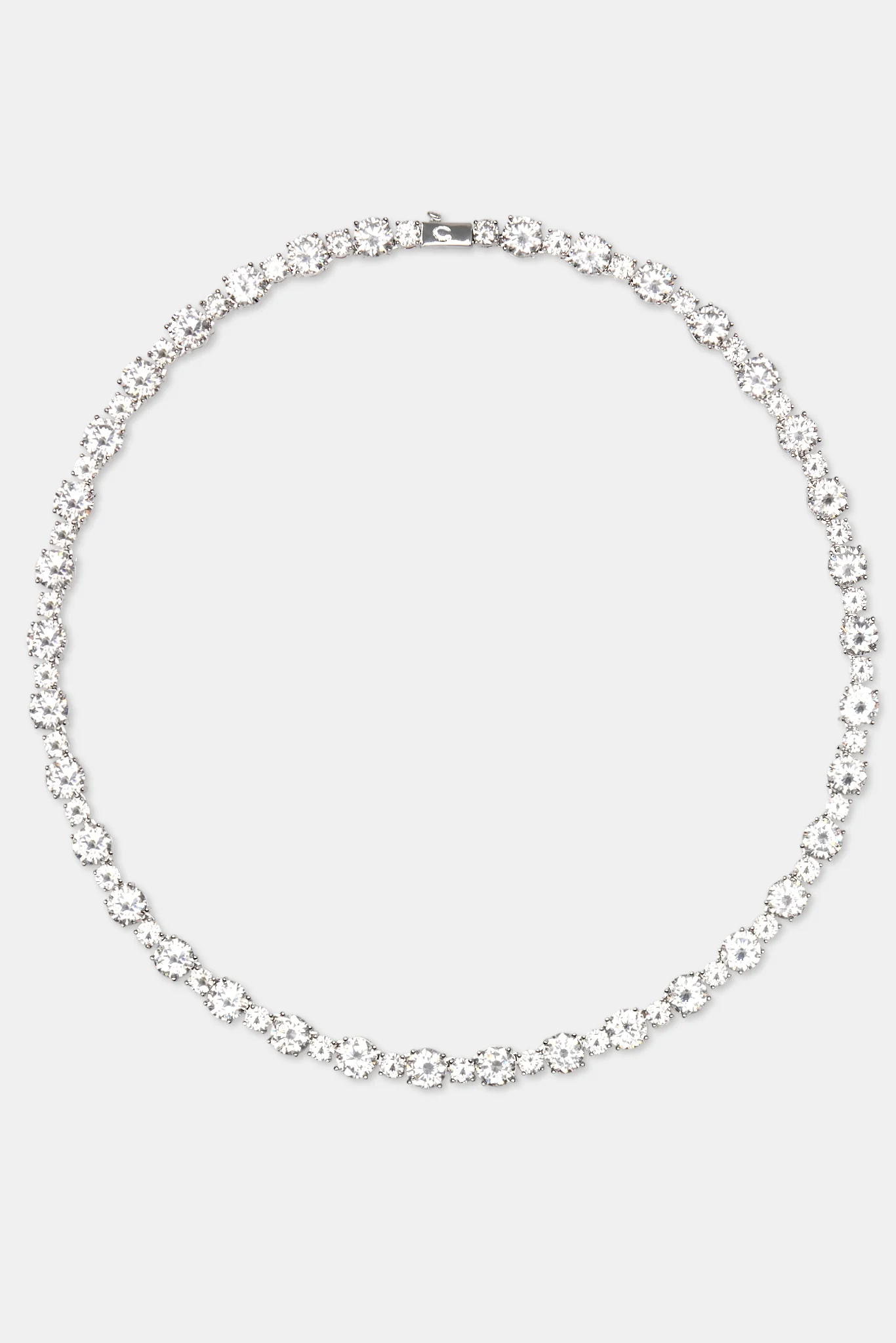 8mm Clear CZ Multi Size Tennis Chain - Image 5
