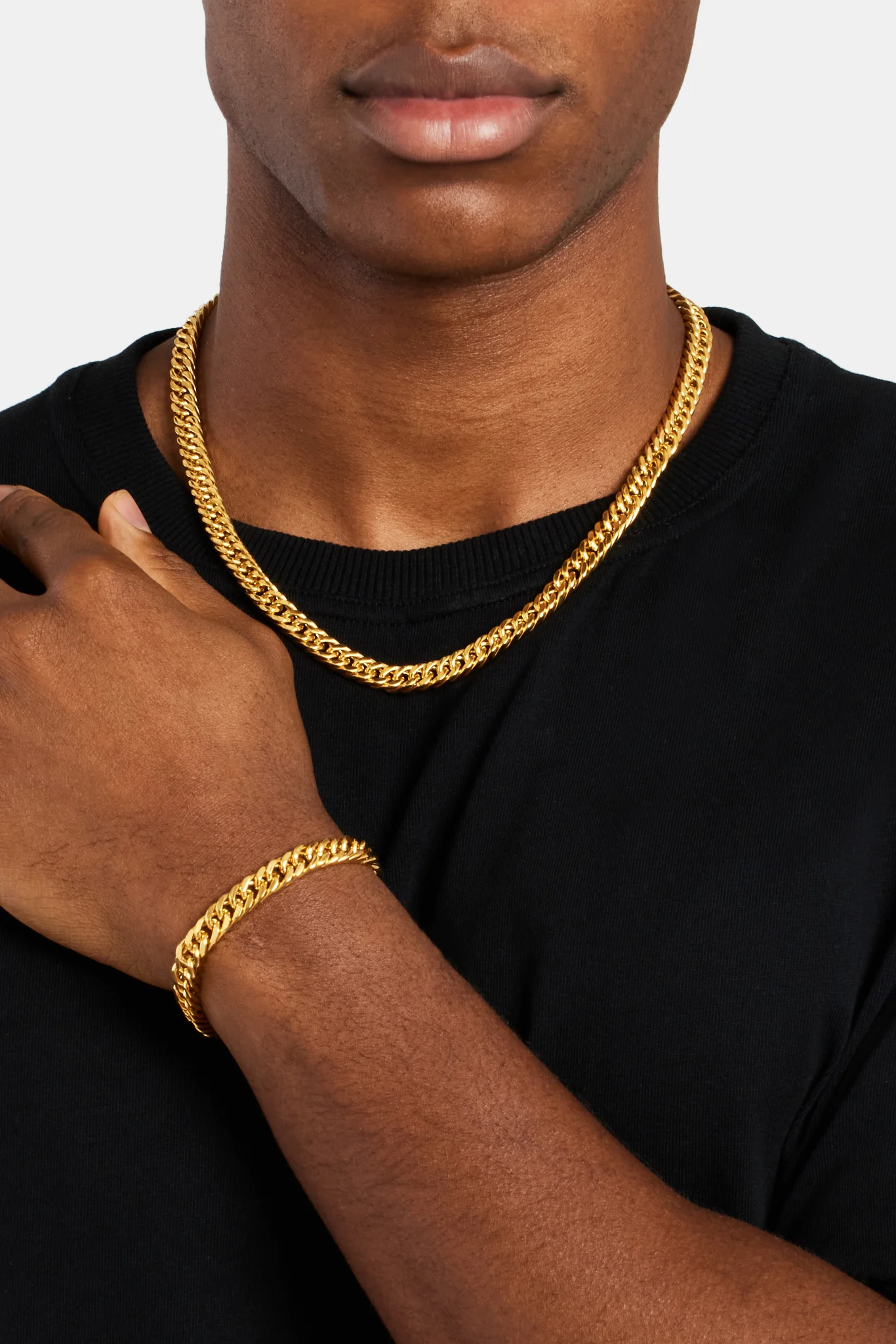 Square Cuban Chain - Gold - Image 5