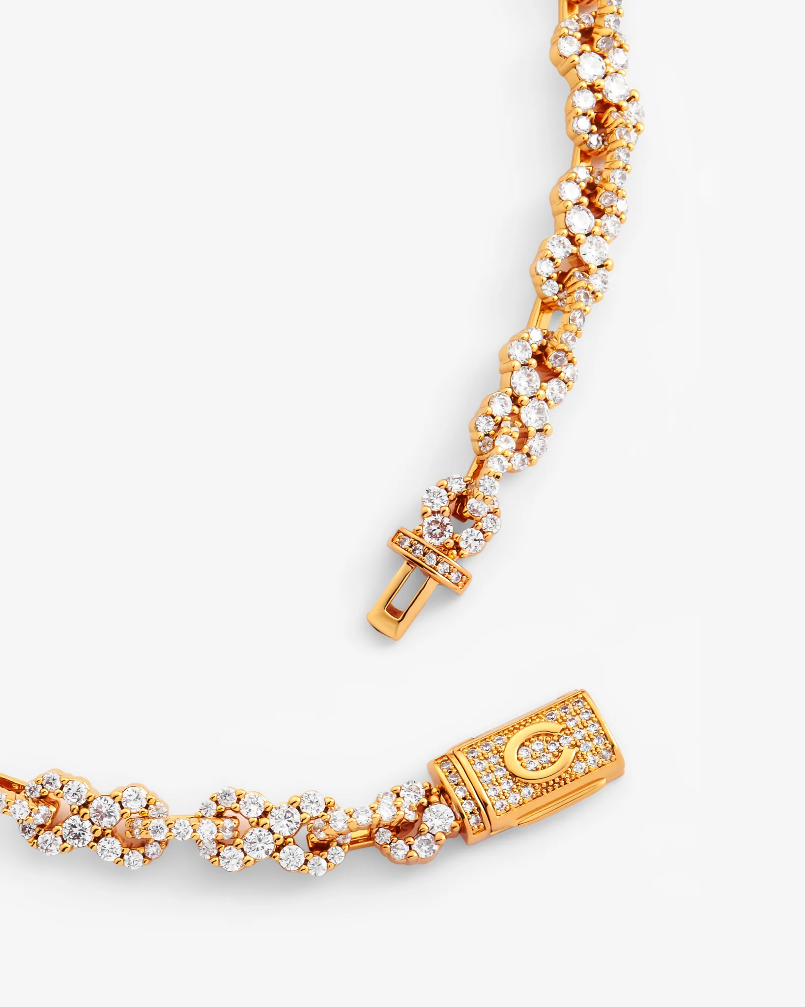 8mm Iced Infinity Chain - Gold - Image 2
