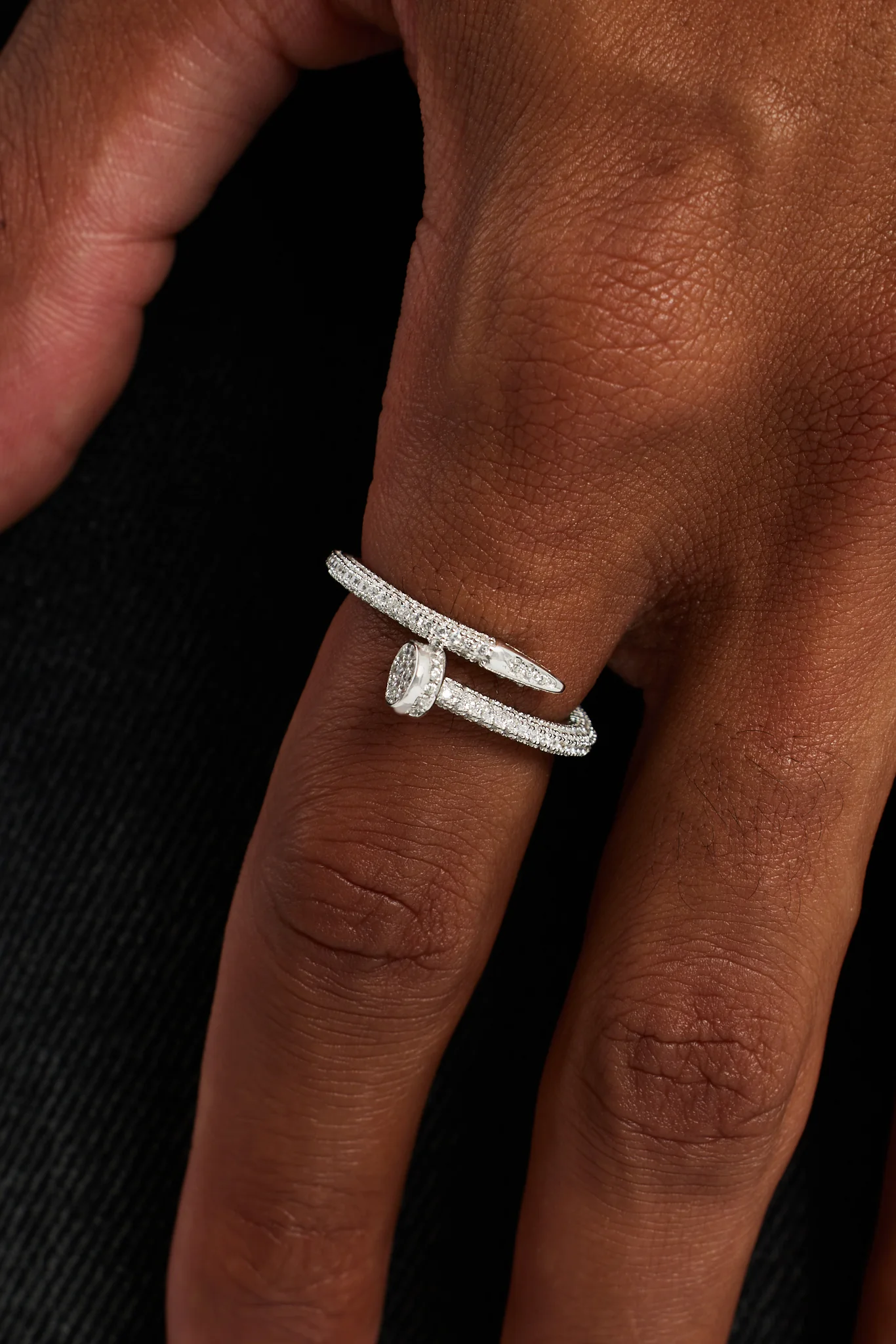 925 3mm CZ Pave Ring - Image 2