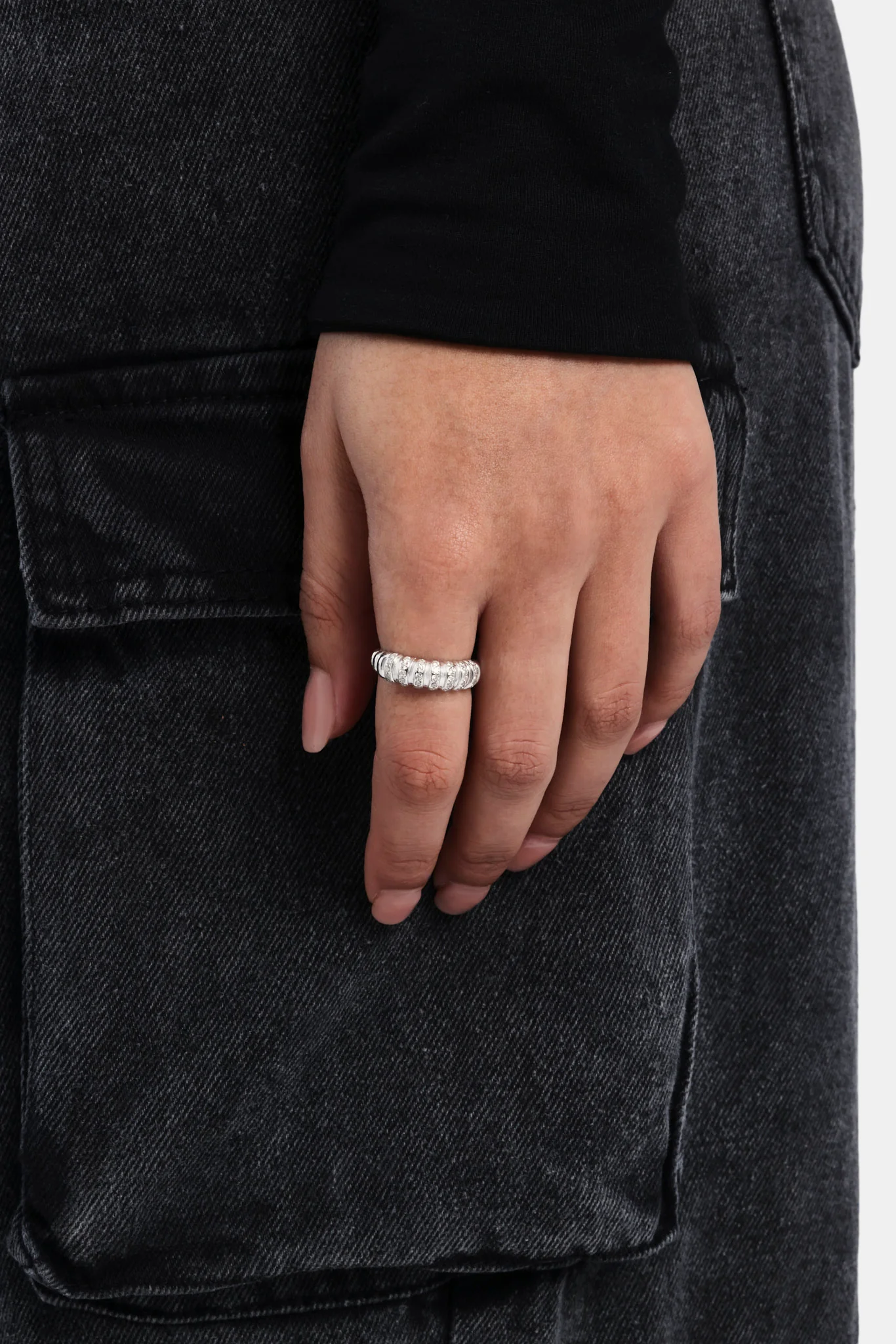 925 6mm CZ & Polished Dome Ring - Image 2