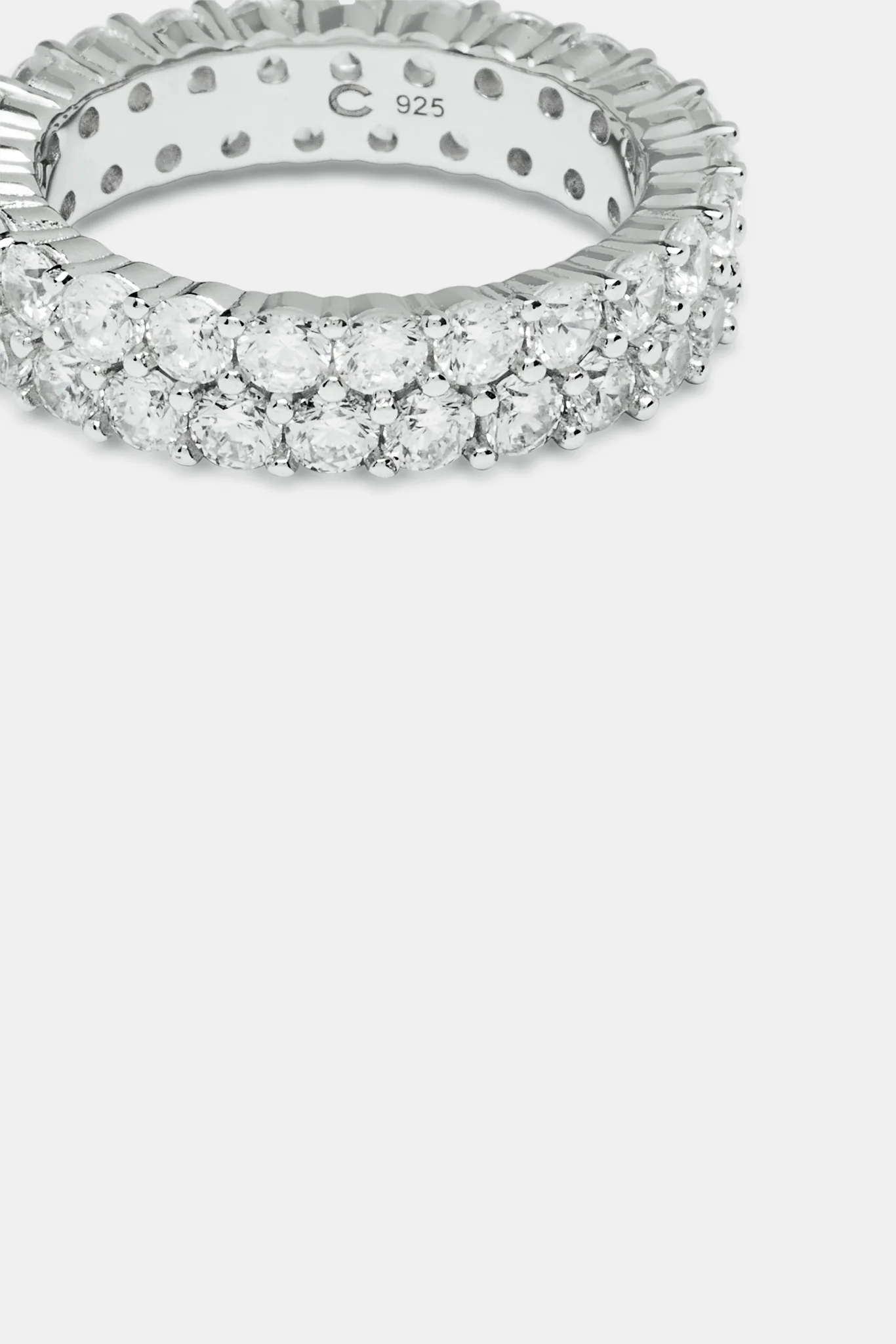 Women's 925 Double Row Ring - Image 2