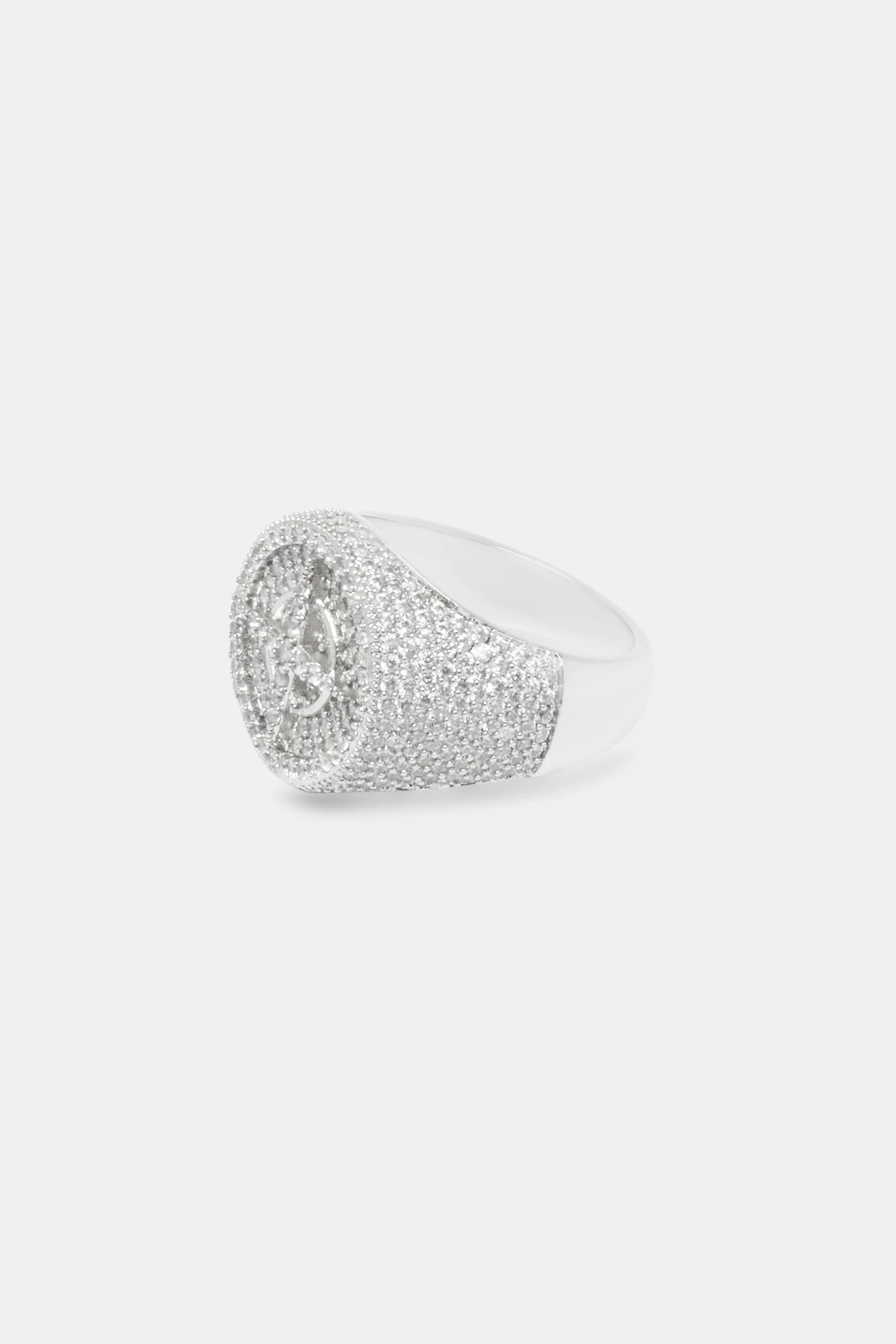 925 Iced Compass Signet Ring - Image 3