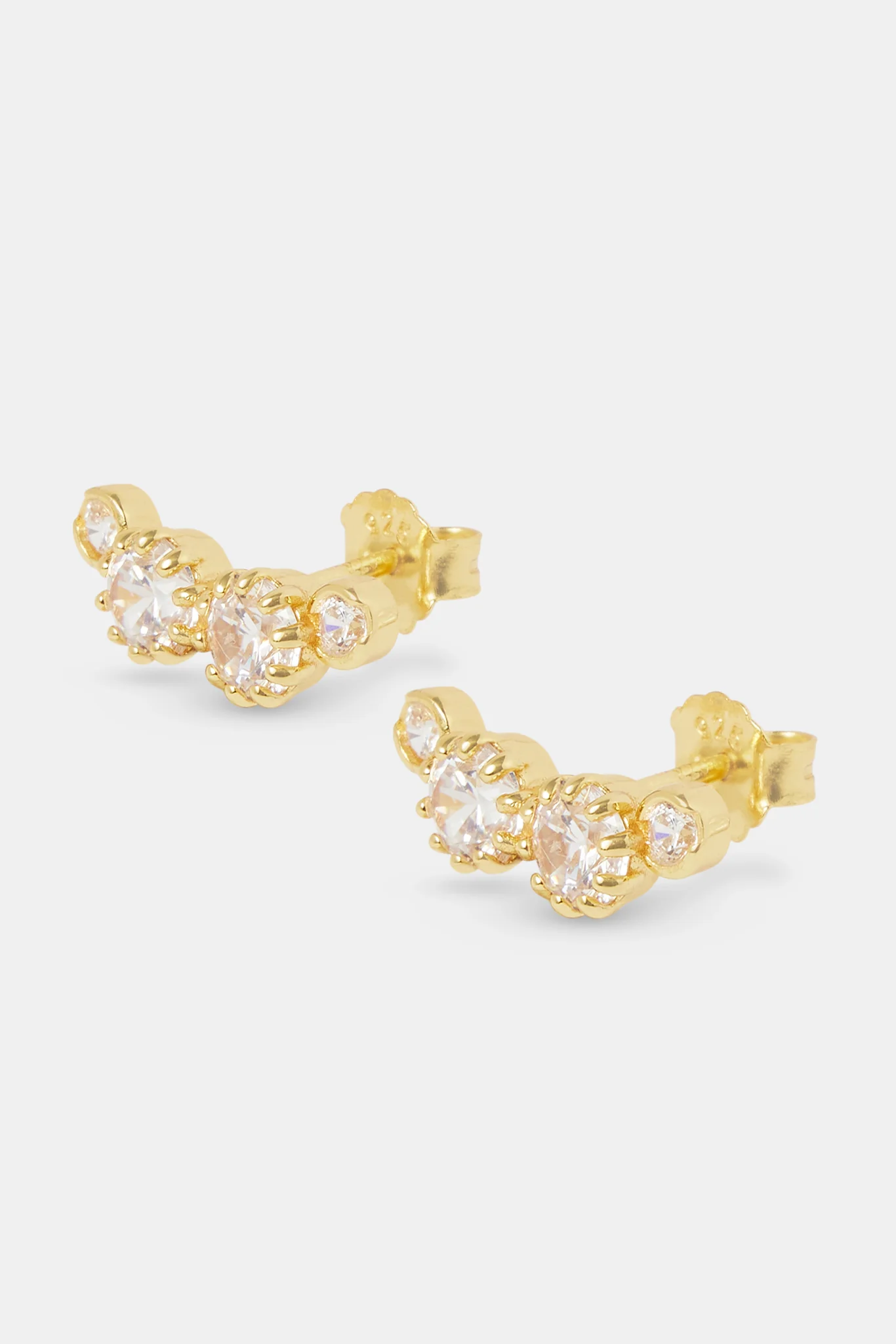 925 Multi CZ Stud Earrings - Image 3