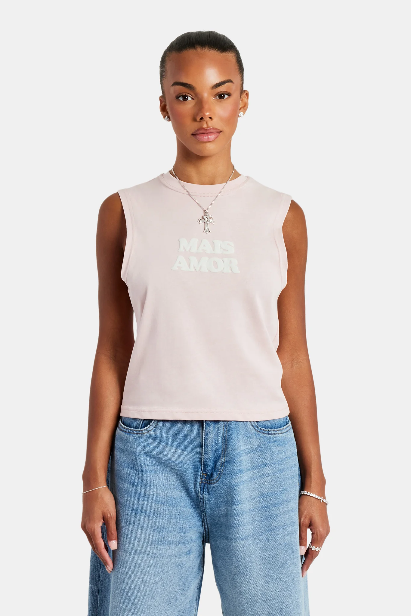 Amour Tank Top - Dusty Pink - Image 2