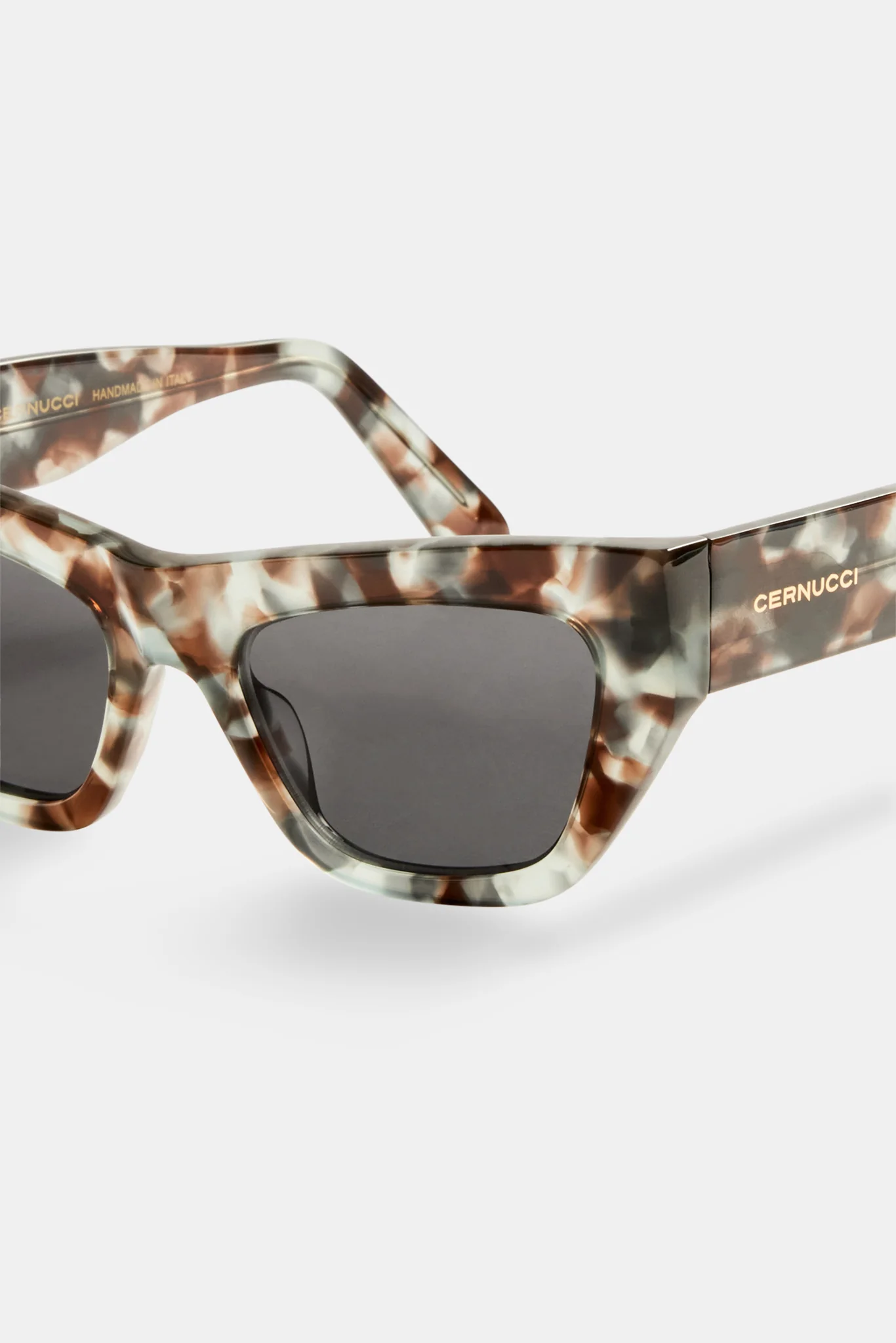 Angled Square Acetate Sunglasses - Tort - Image 5